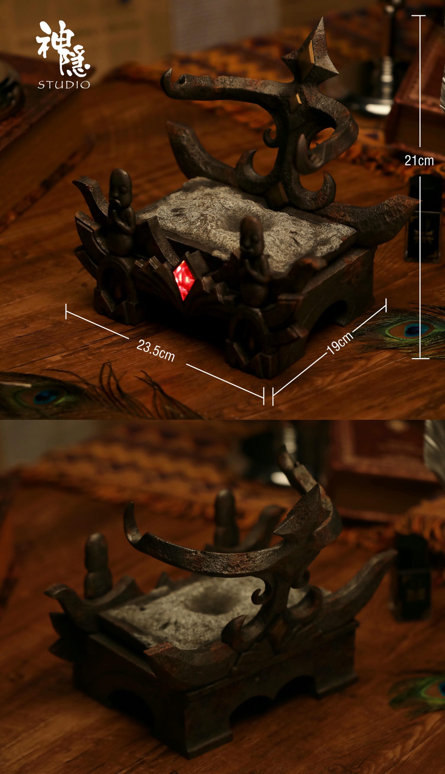 Howls Moving Castle Encounter Series The Pact Tome Calcifer Statue (GK) -Shen Yin Studio