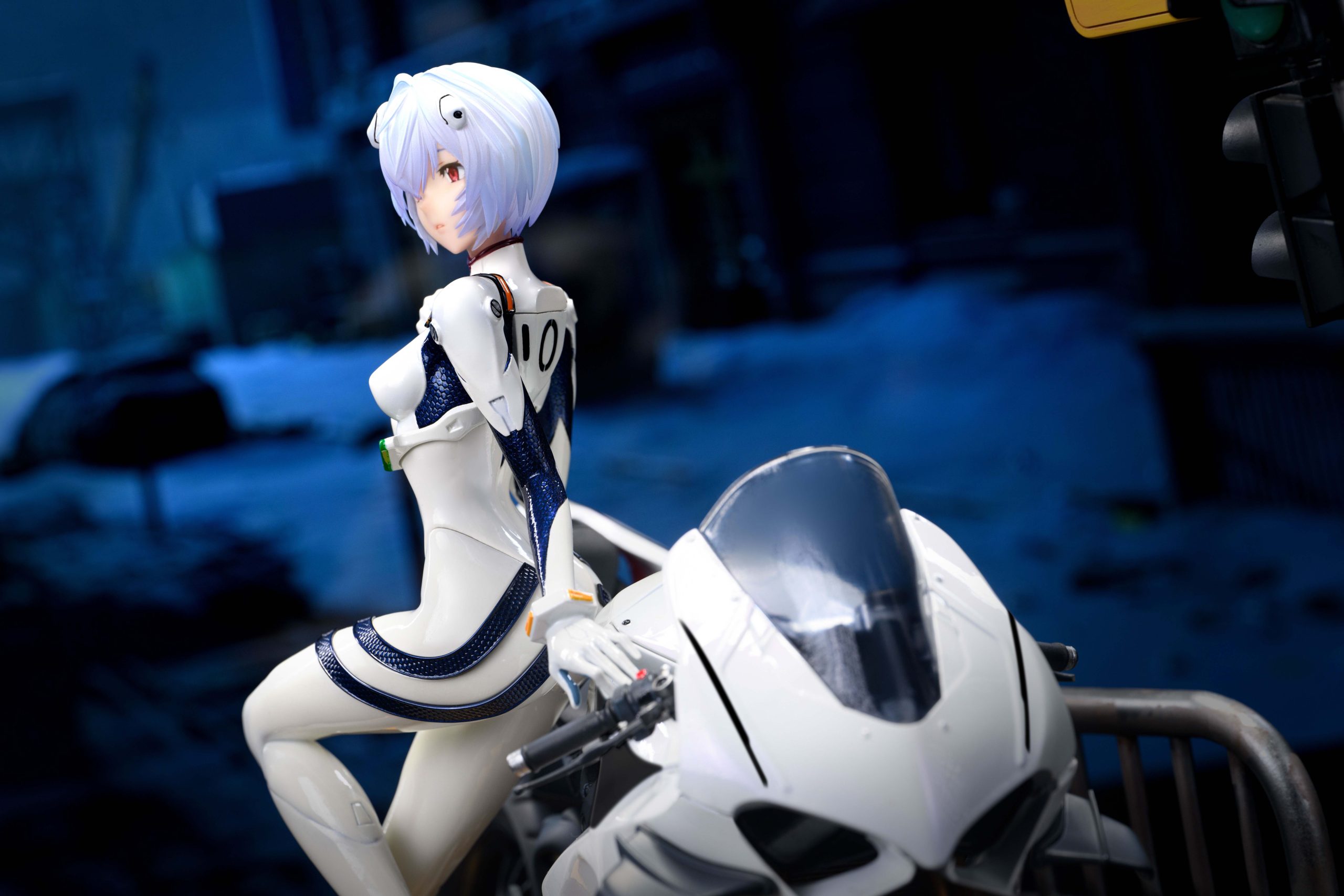 Neon Genesis Evangelion Motorcycle Ayanami Rei Statue (GK) -KOL Brother Studio