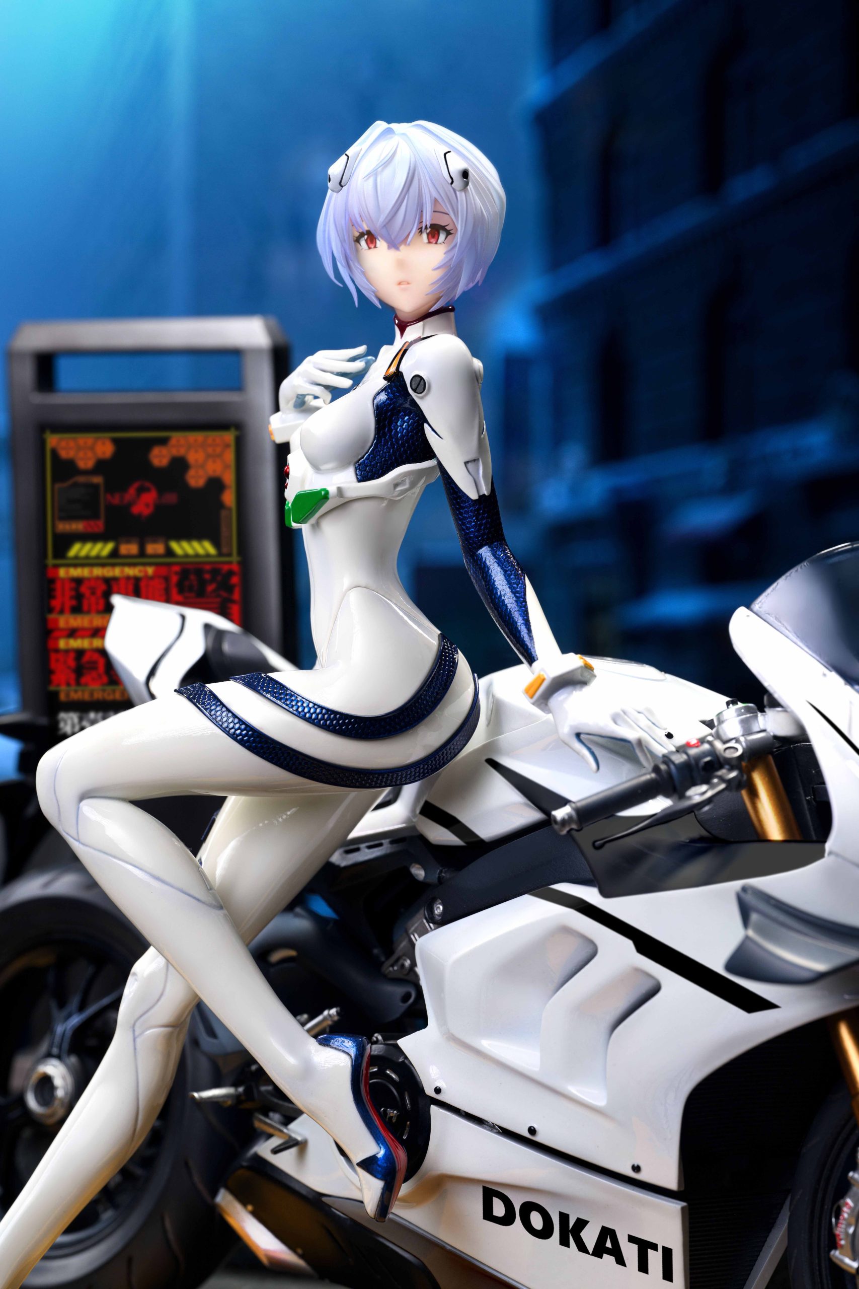 Neon Genesis Evangelion Motorcycle Ayanami Rei Statue (GK) -KOL Brother Studio
