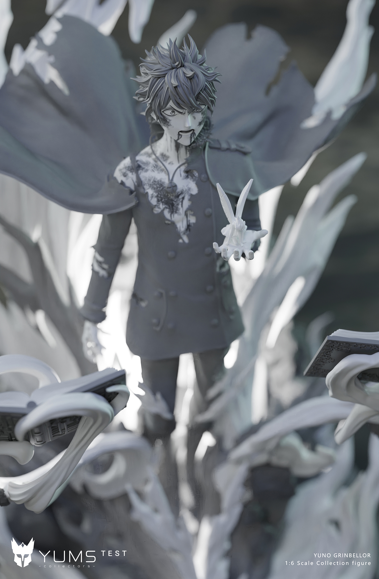 Black Clover Spade Prince Yuno Awakening Form Statue (GK) -YUMS-Collectors Studio