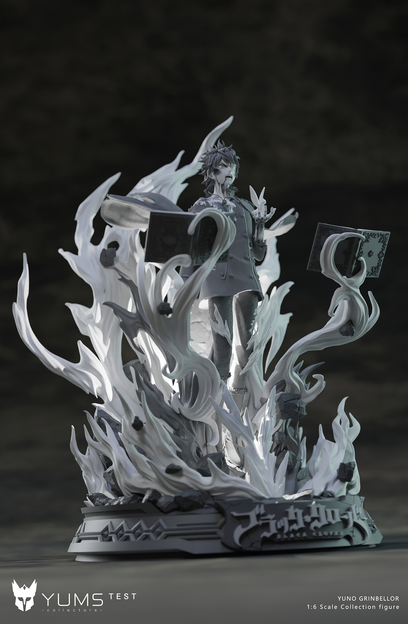 Black Clover Spade Prince Yuno Awakening Form Statue (GK) -YUMS-Collectors Studio