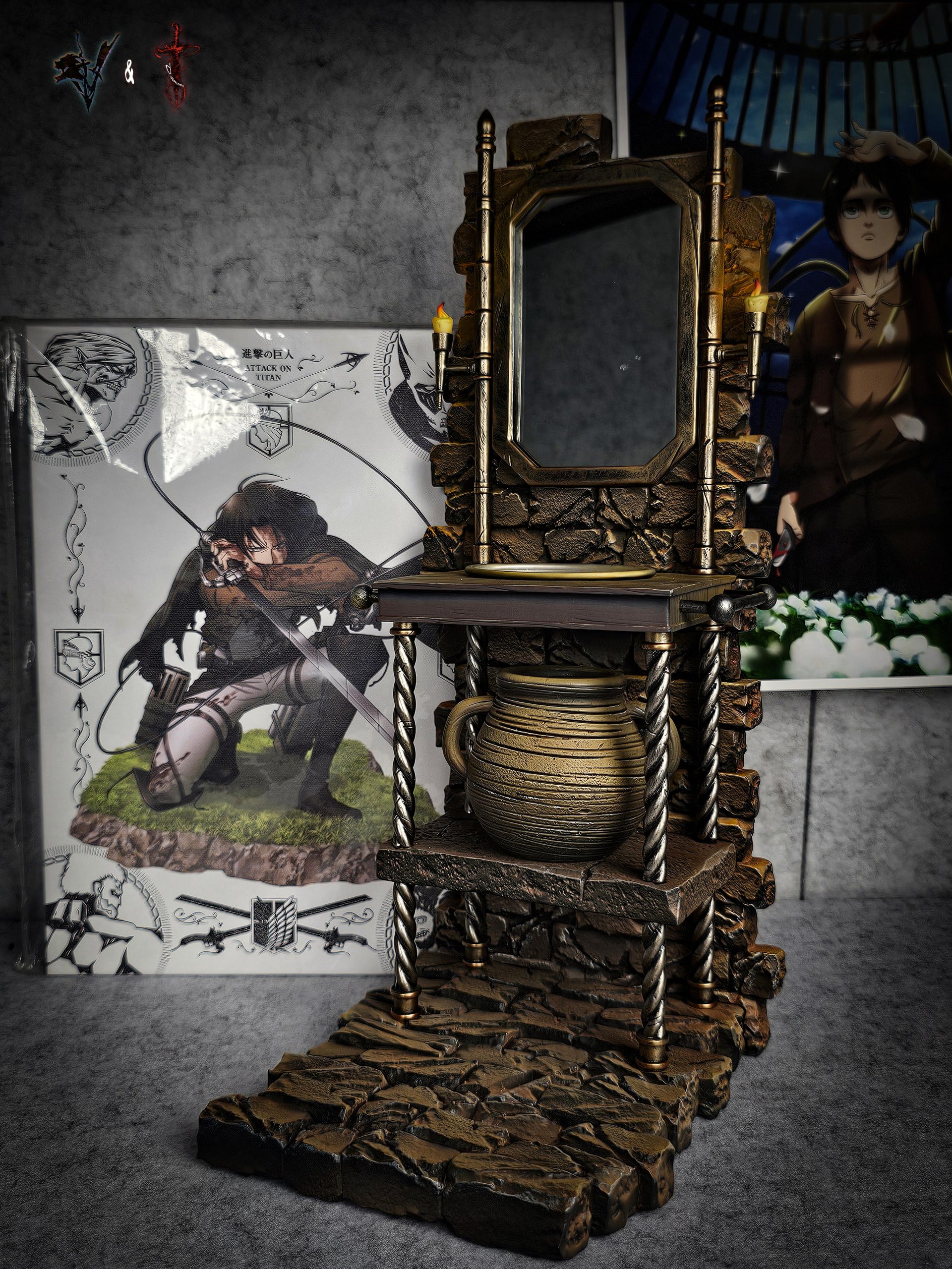 Attack On Titan Famous Scene Series Mirror Eren Statue (GK)-Coordinate Studio & Damocles Studio-KWII-GK