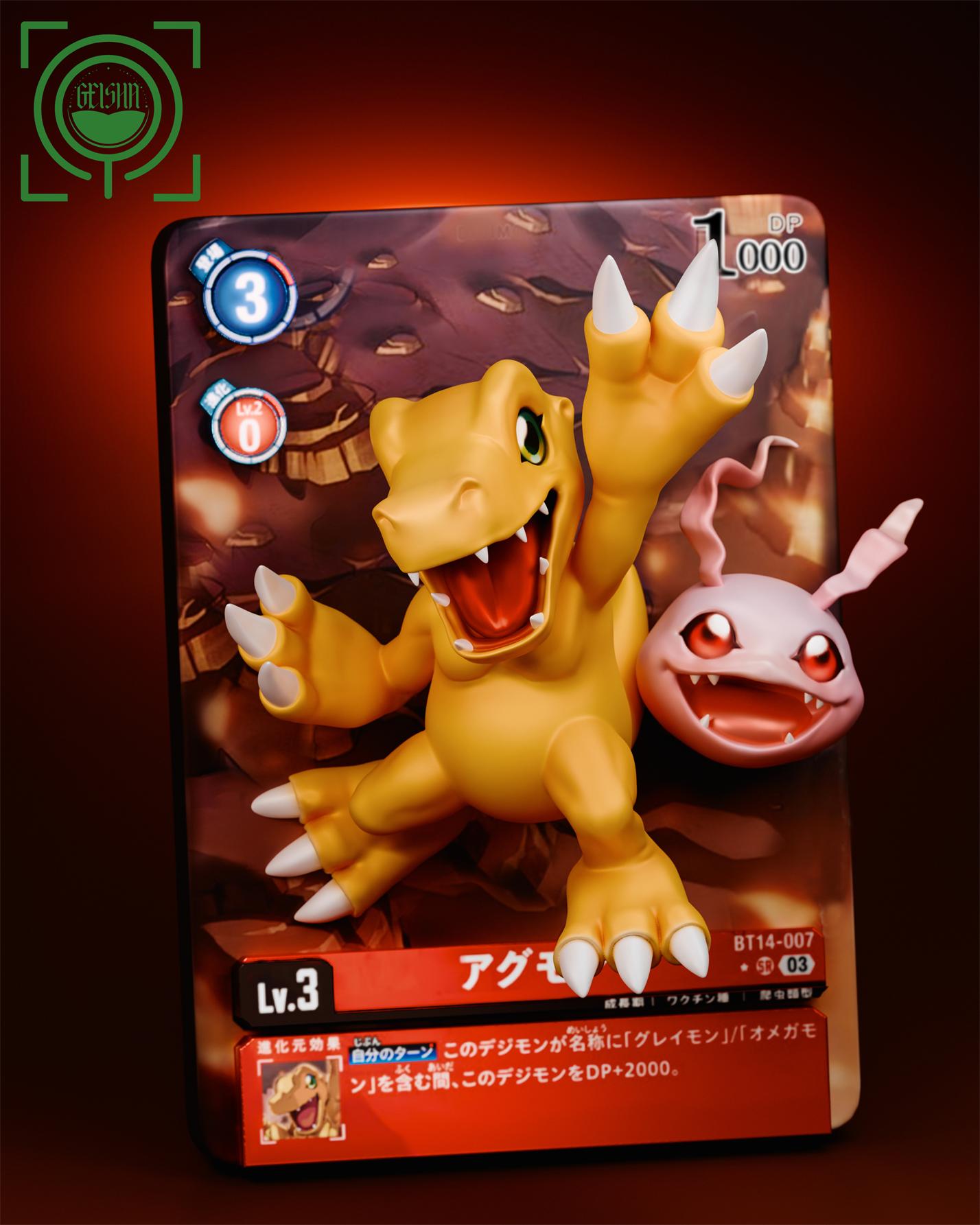 Digimon Card Series #1 Agumon & Koromon Statue (GK)-GEISHA Studio