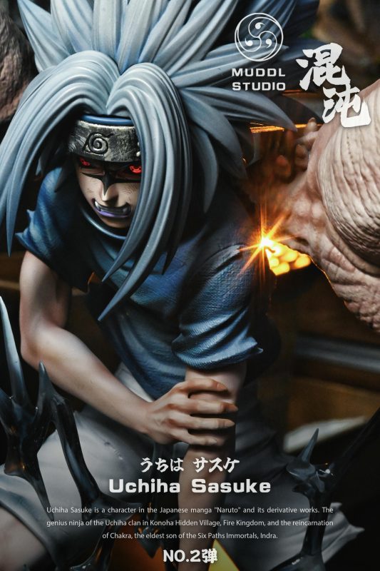 Naruto Valley of the End Showdown Uchiha SasukeStatue(GK) -MUDDL Studio 