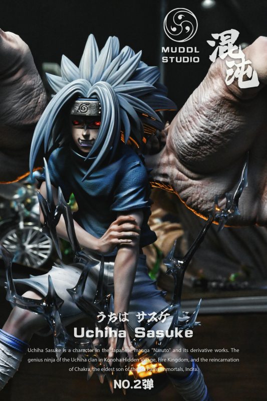 Naruto Valley of the End Showdown Uchiha SasukeStatue(GK) -MUDDL Studio 