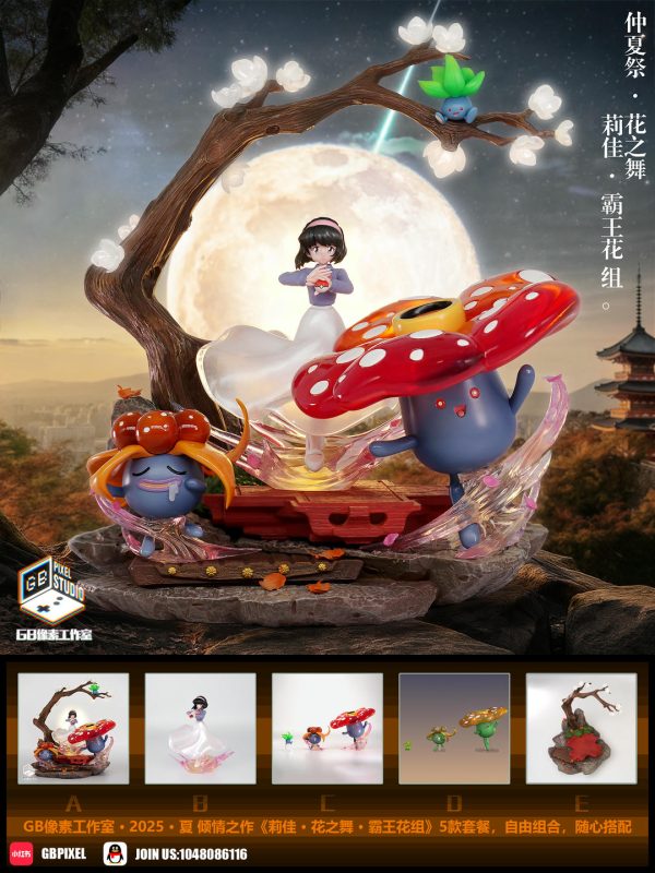 Pokemon Erika Flower Dance & Vileplume Set 1/20 Scale Statue(GK) -GB PIXEL Studio