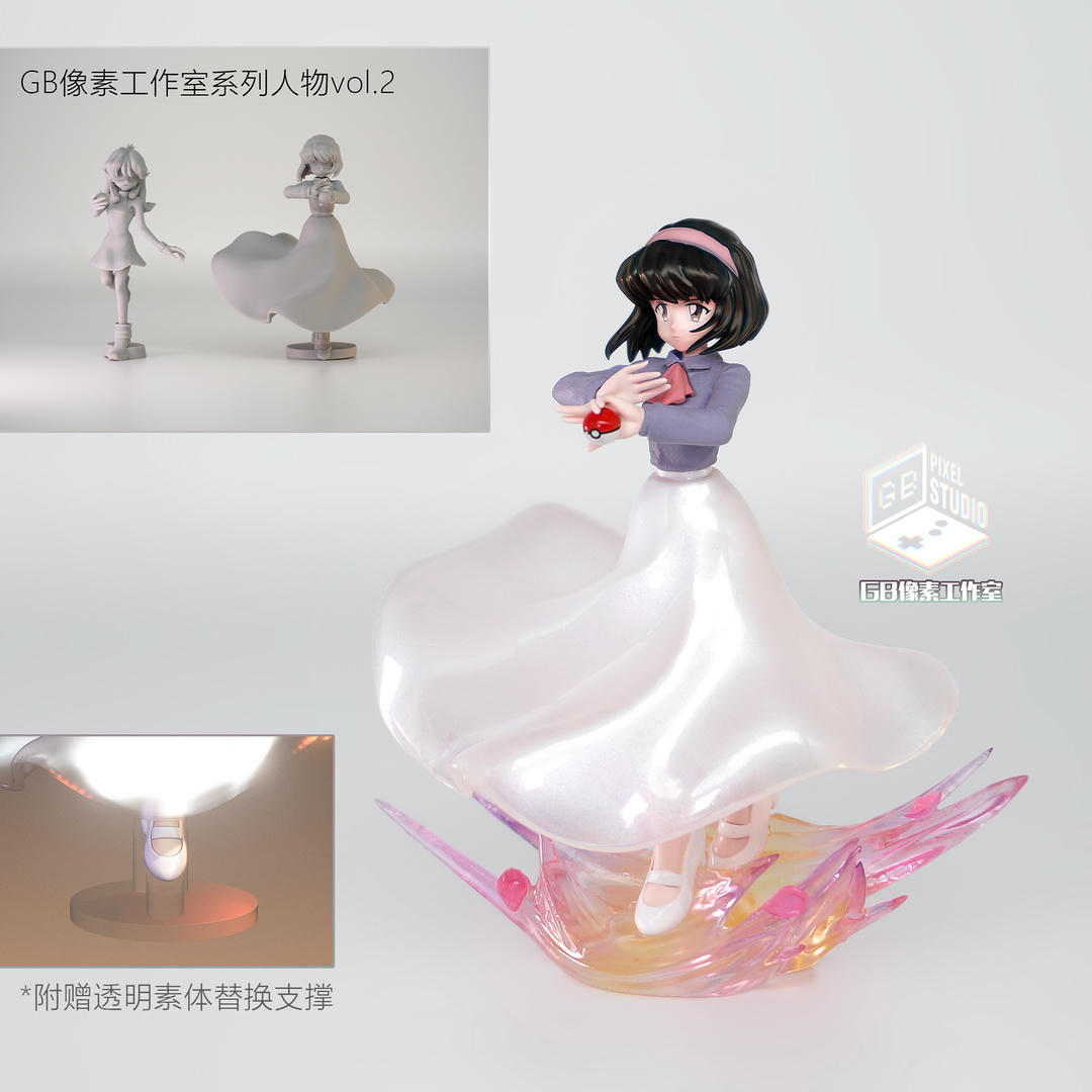 Pokemon Erika Flower Dance & Vileplume Set 1/20 Scale Statue(GK) -GB PIXEL Studio