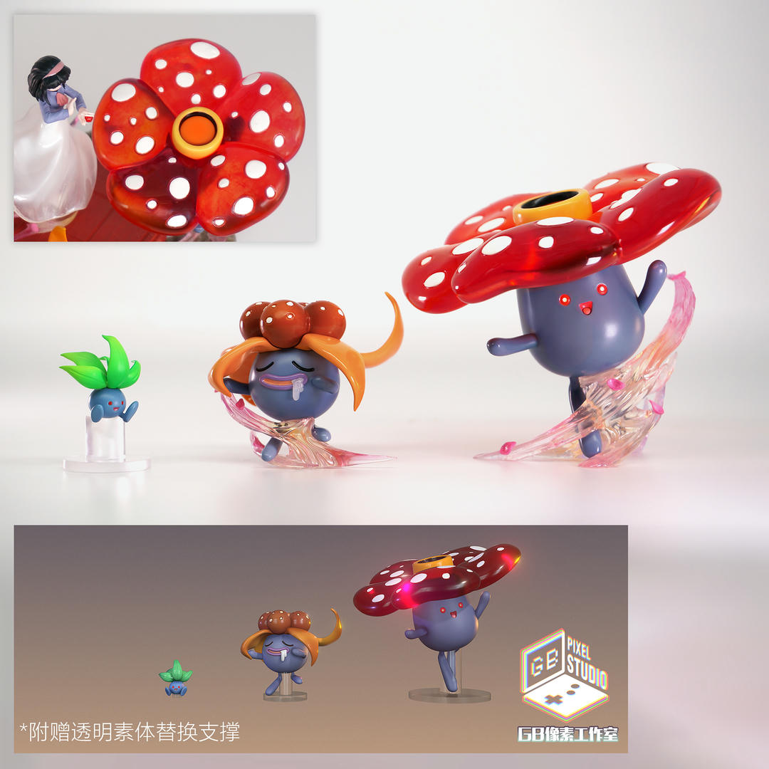 Pokemon Erika Flower Dance & Vileplume Set 1/20 Scale Statue(GK) -GB PIXEL Studio
