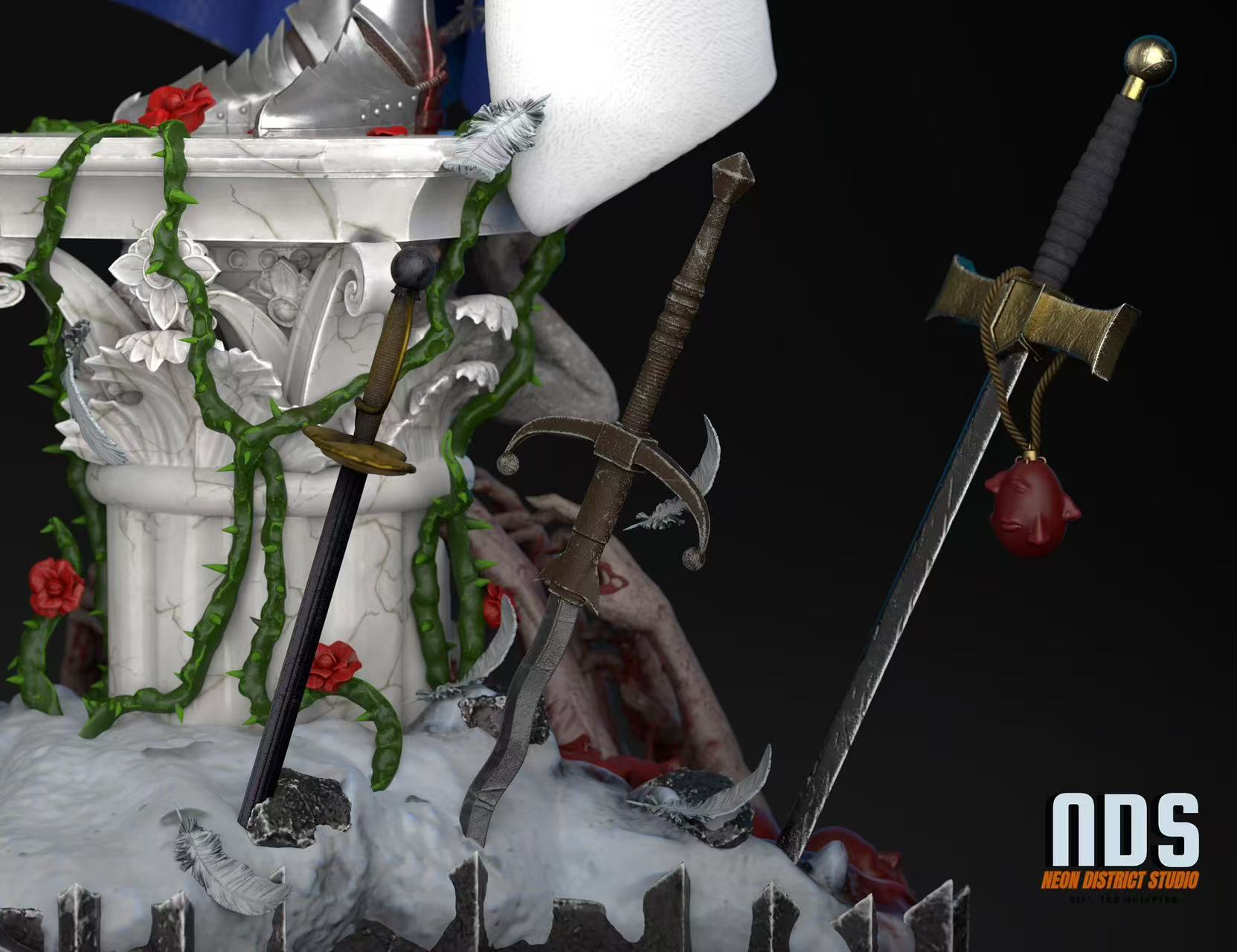 Berserk 1/4 GRIFFITH Statue (GK)-Neon District Studio