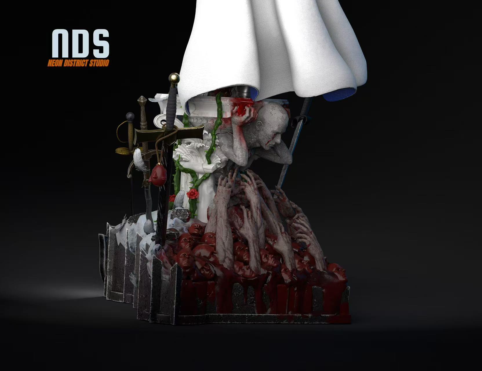 Berserk 1/4 GRIFFITH Statue (GK)-Neon District Studio