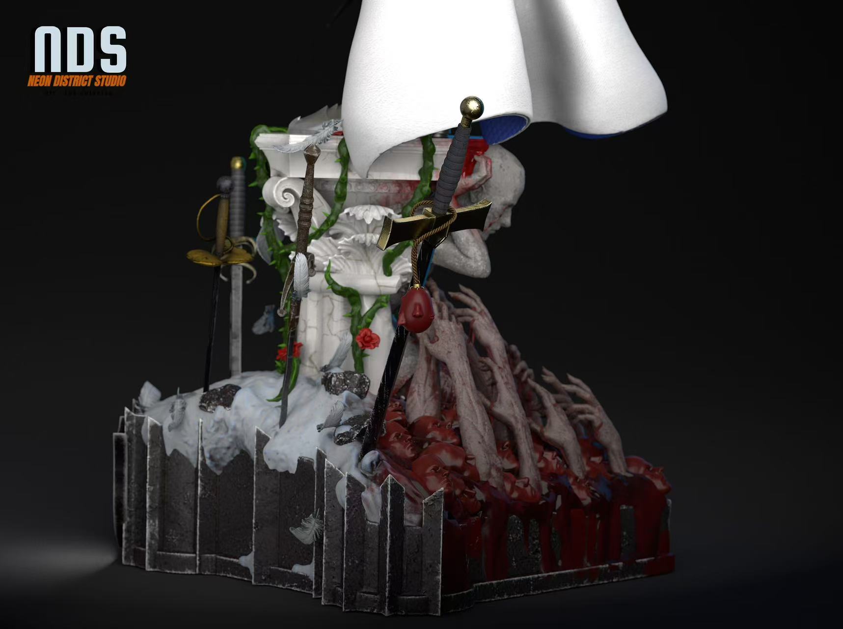 Berserk 1/4 GRIFFITH Statue (GK)-Neon District Studio