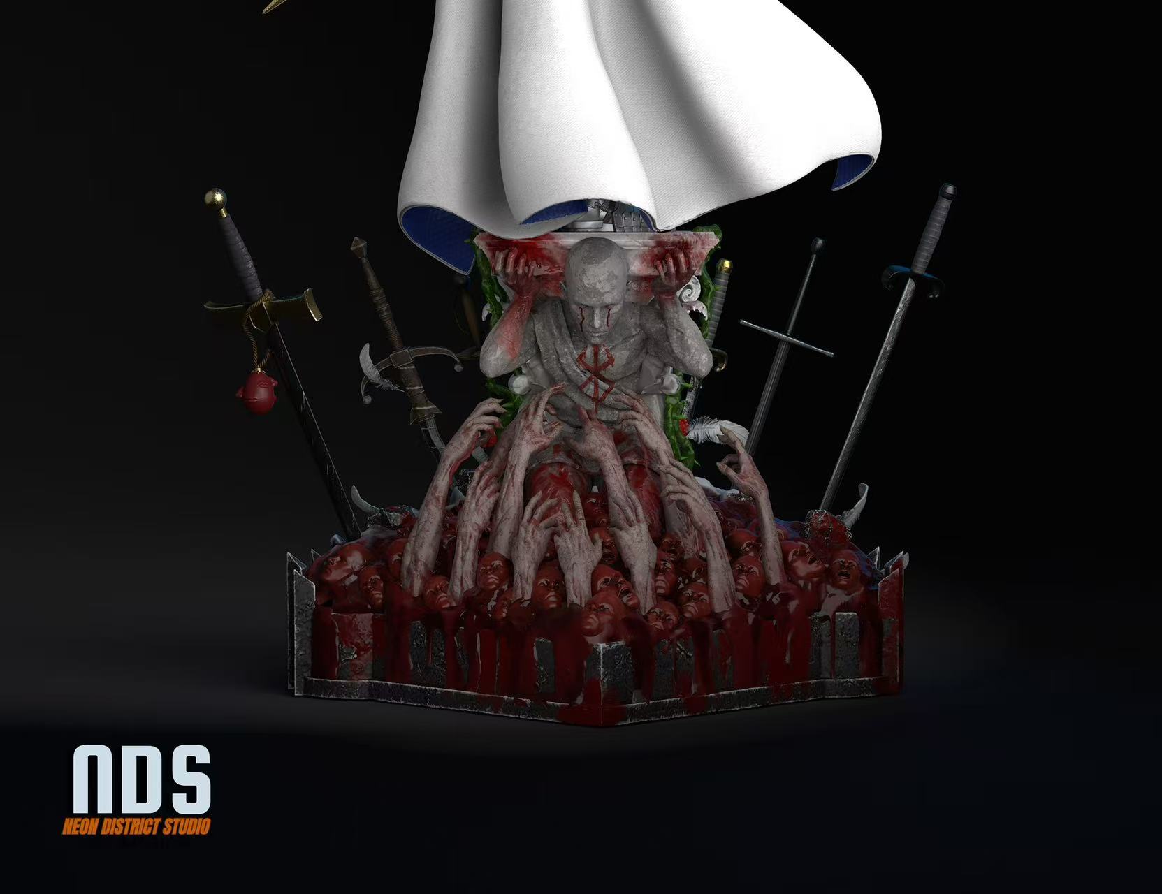 Berserk 1/4 GRIFFITH Statue (GK)-Neon District Studio