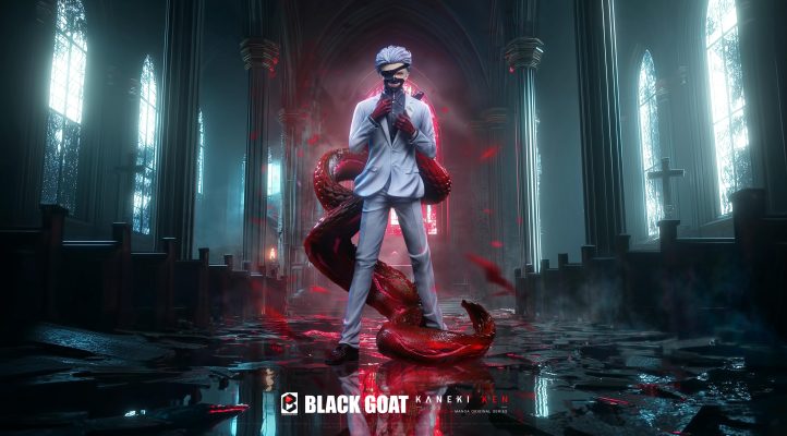 Tokyo Ghoul Black Goat Ken Kaneki Statue (GK)-Black and White Studio