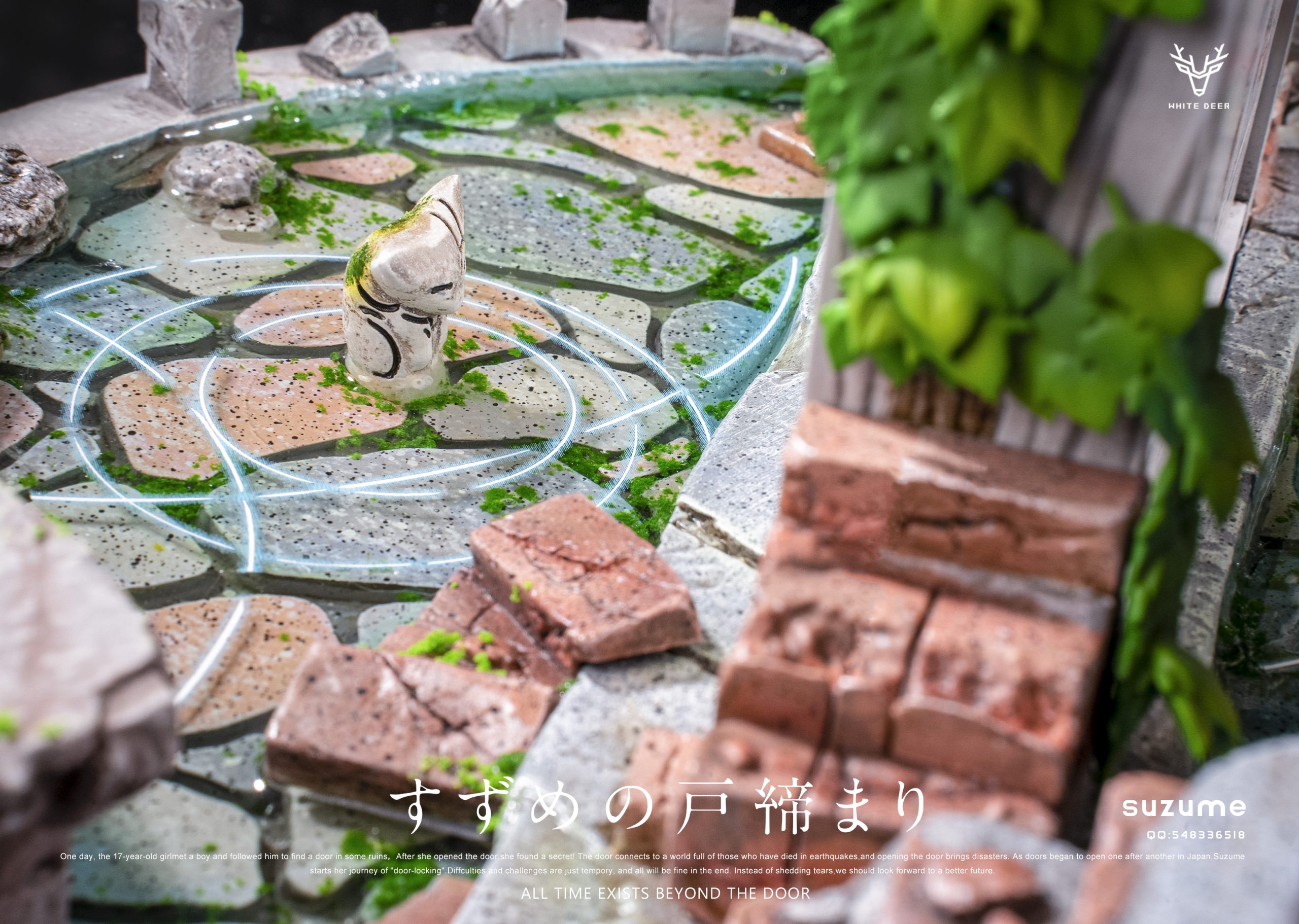 Suzume Statue (GK)-White Deer Studio