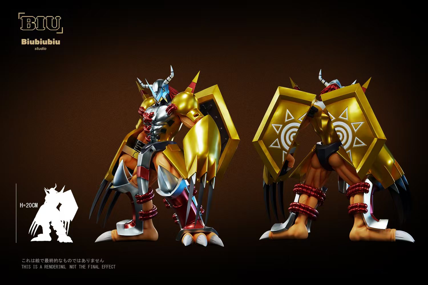 Digimon WarGreymona Statue (GK)-Biubiubiu Studio 