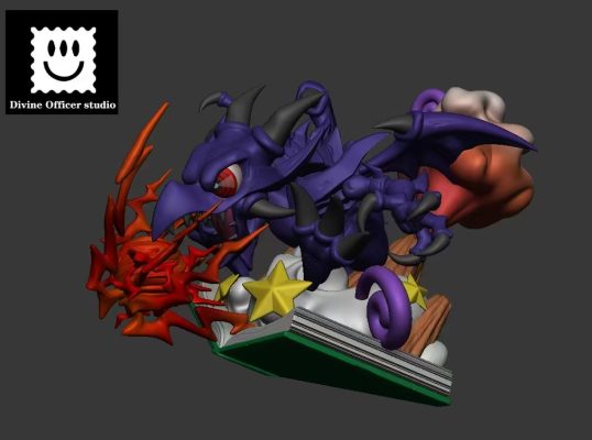 Yu-Gi-Oh Toon Red-Eyes Black Dragon Statue(GK) -Divine Officer Studio