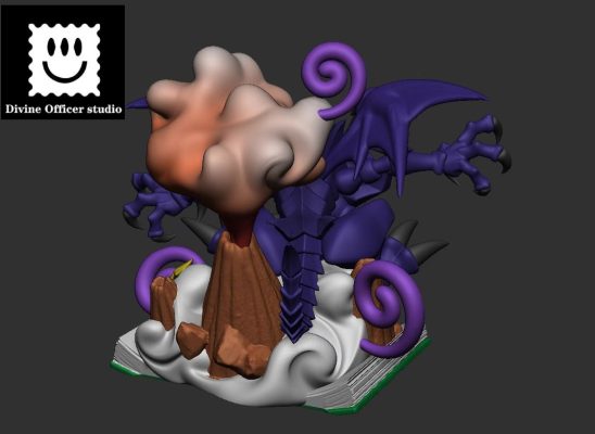 Yu-Gi-Oh Toon Red-Eyes Black Dragon Statue(GK) -Divine Officer Studio