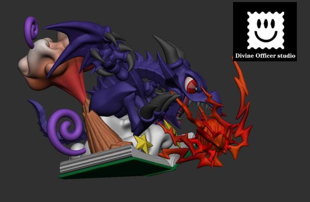 Yu-Gi-Oh Toon Red-Eyes Black Dragon Statue(GK) -Divine Officer Studio