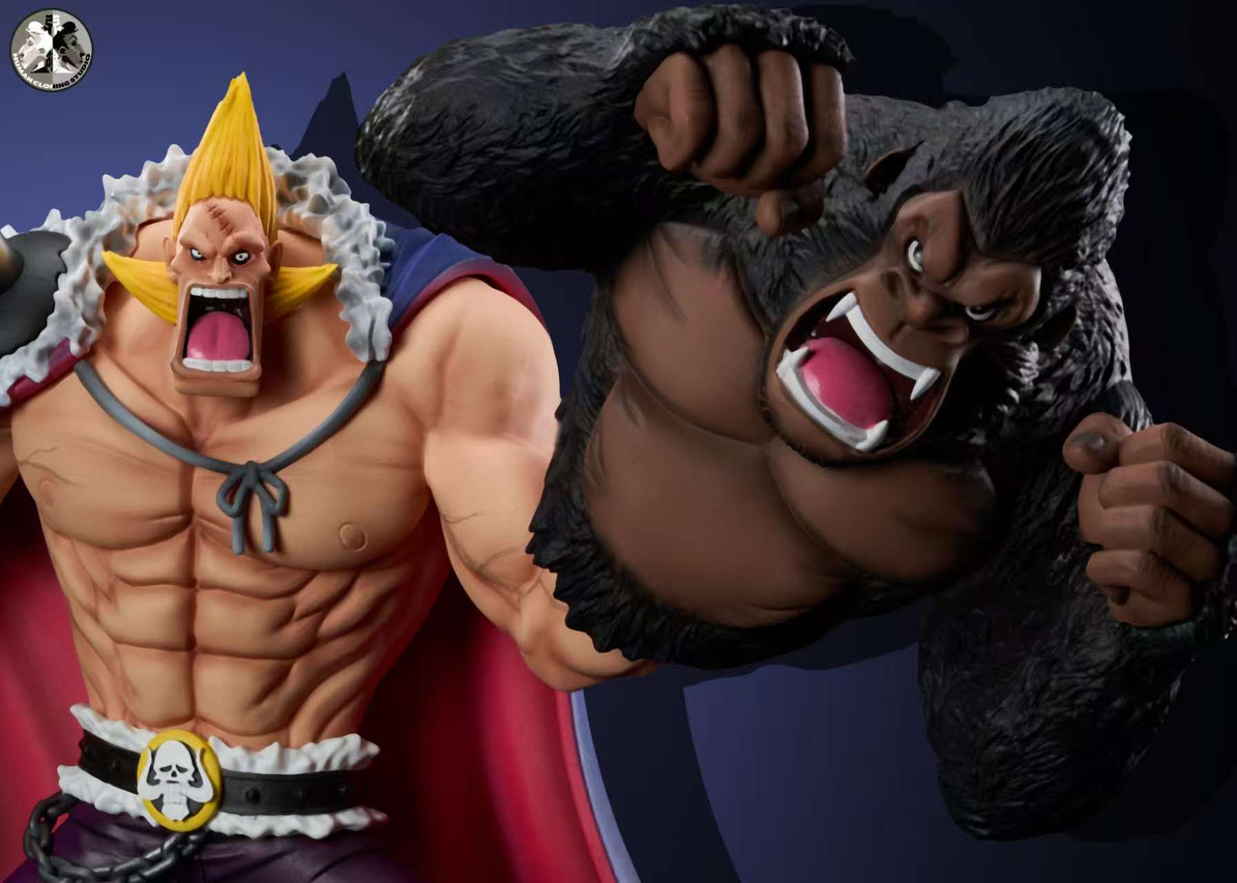 One Piece Beasts Pirates Mizerka & Briscola & Poker & Dobon Statue(GK) - Clone Studio 