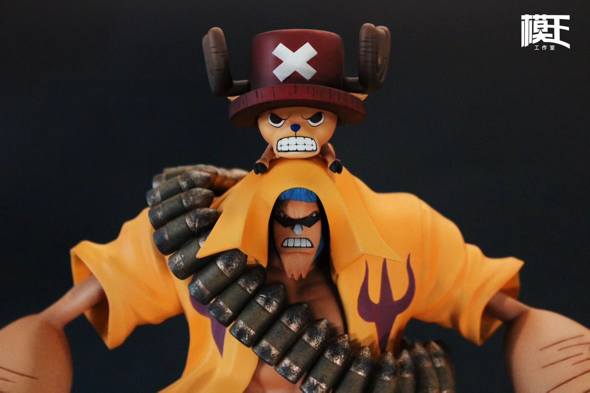 One Piece Super Pirate Six God Chopper & Zoro & Sanji & Franky & Usopp Statue(GK) - Mo Wang Studio 