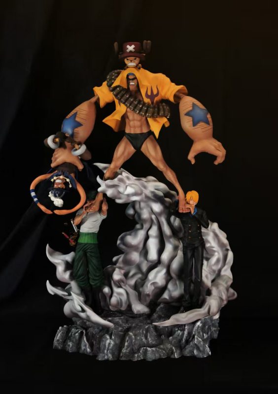 One Piece Super Pirate Six God Chopper & Zoro & Sanji & Franky & Usopp Statue(GK) - Mo Wang Studio 