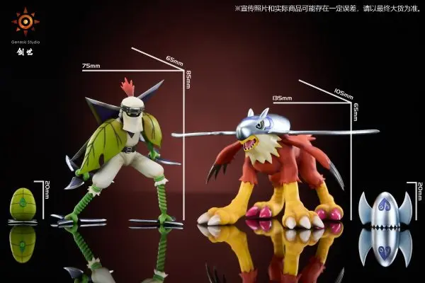 Digimon Adventure Evolution Line #2 & #3 Shurimon & Halsemon Statue  (GK) -Genesis Studio