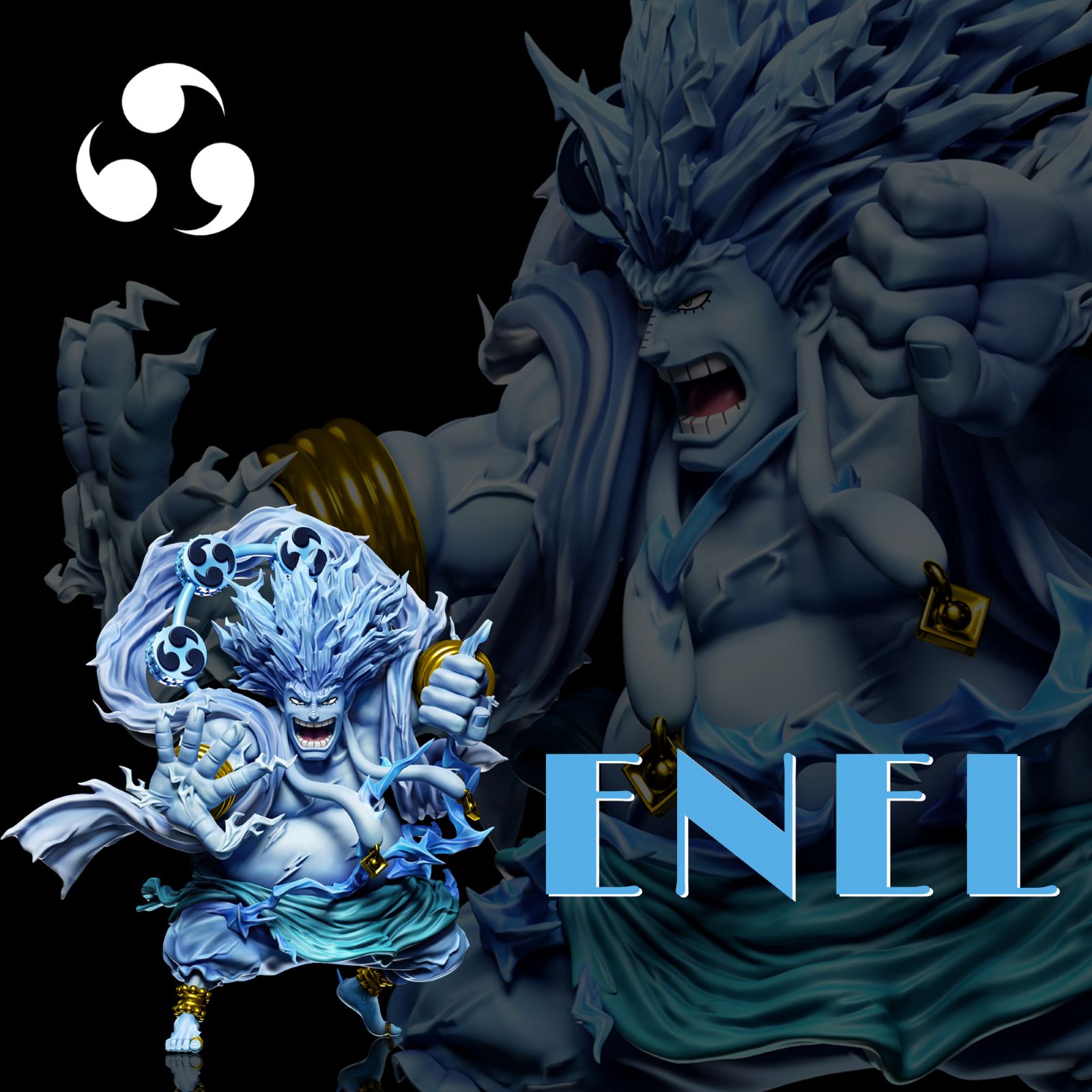 One Piece Sky Island Saga 7th 200 Million Volt Thunder God Enel Statue(GK)-A+ Studio 