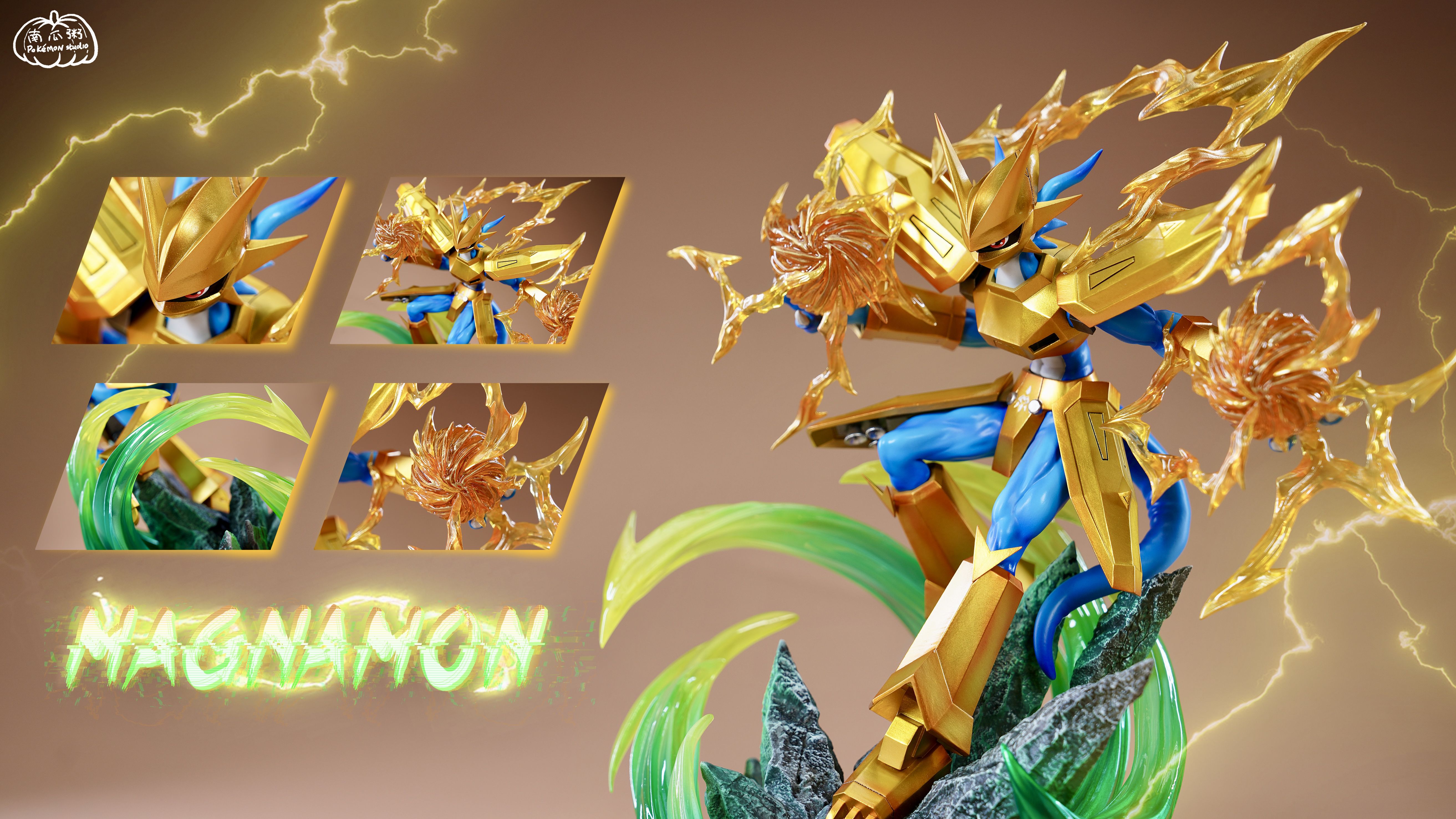 Digimon The Light of Miracle Magnamonl Statue(GK)-Nan Gua Zhou Studio