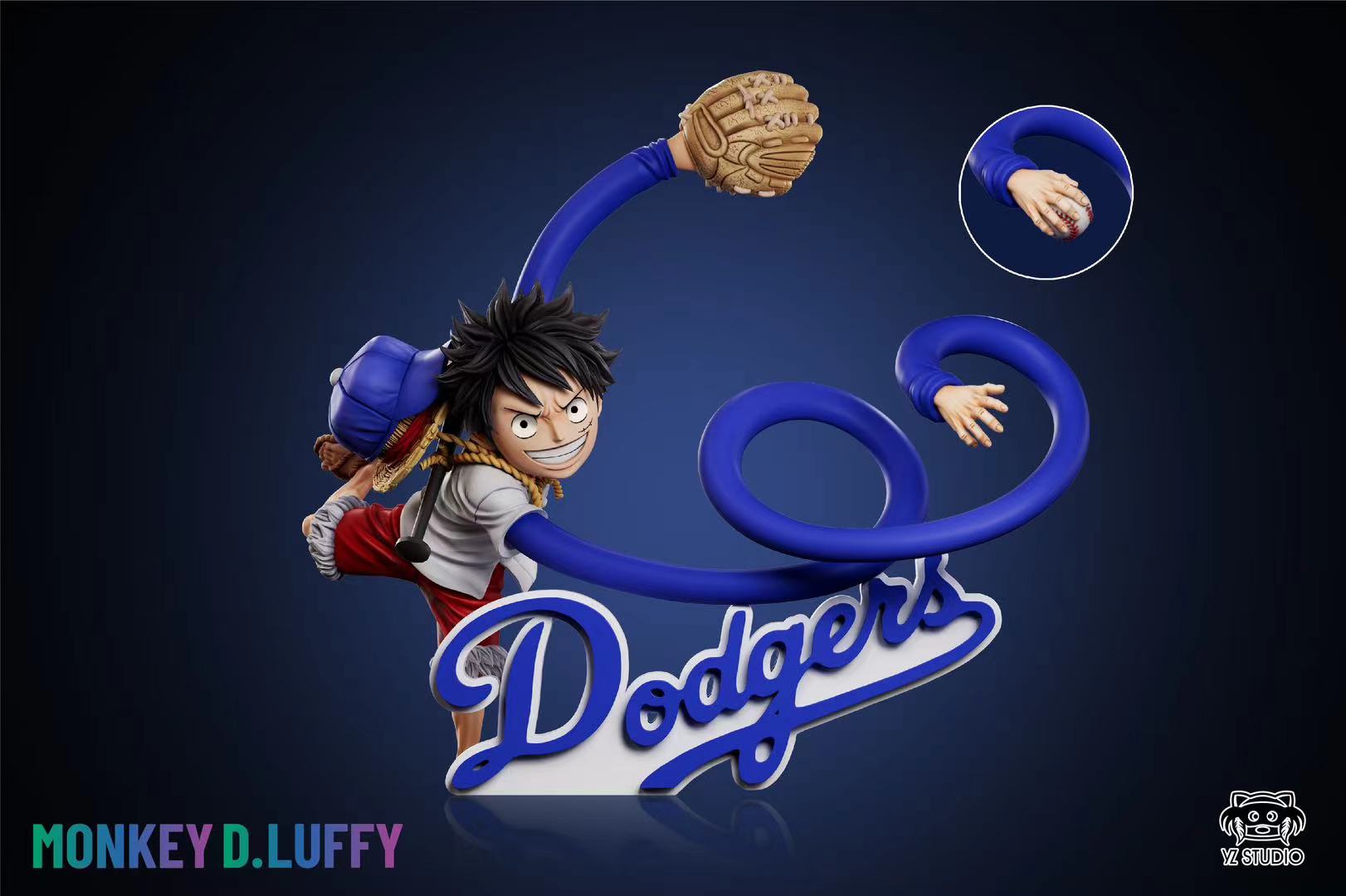 One Piece - The Third LAD Dodge Baseball Luffy Statue (GK) - yz Studio