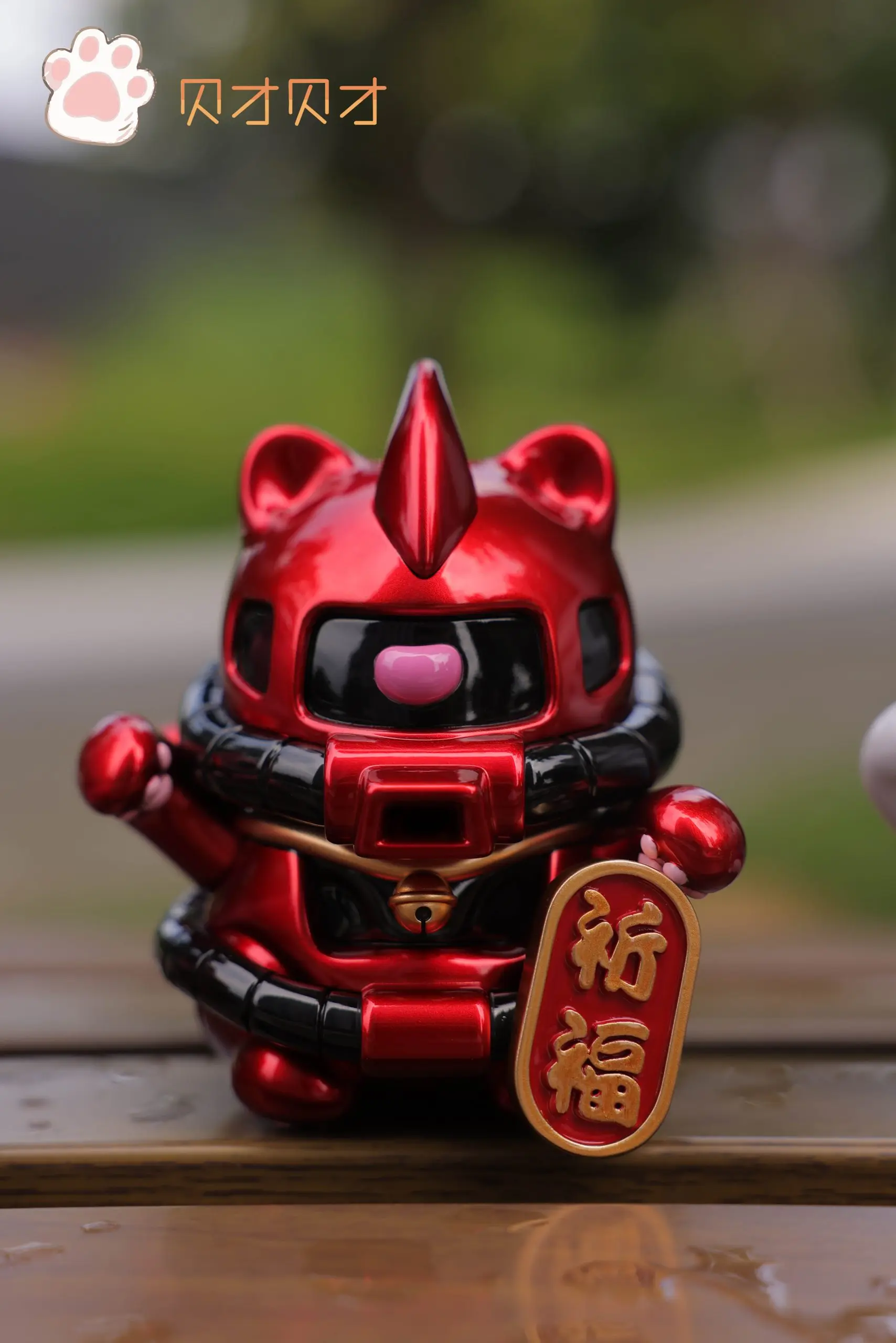 Gundam Series Six Color Zaku Cat Statue(GK)  -Bei Cai Bei Cai Studio