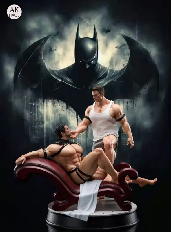 Marvel & DC AK Batman & Captain America Statue(GK) (Adult 18+)-AK-HAOE Studio