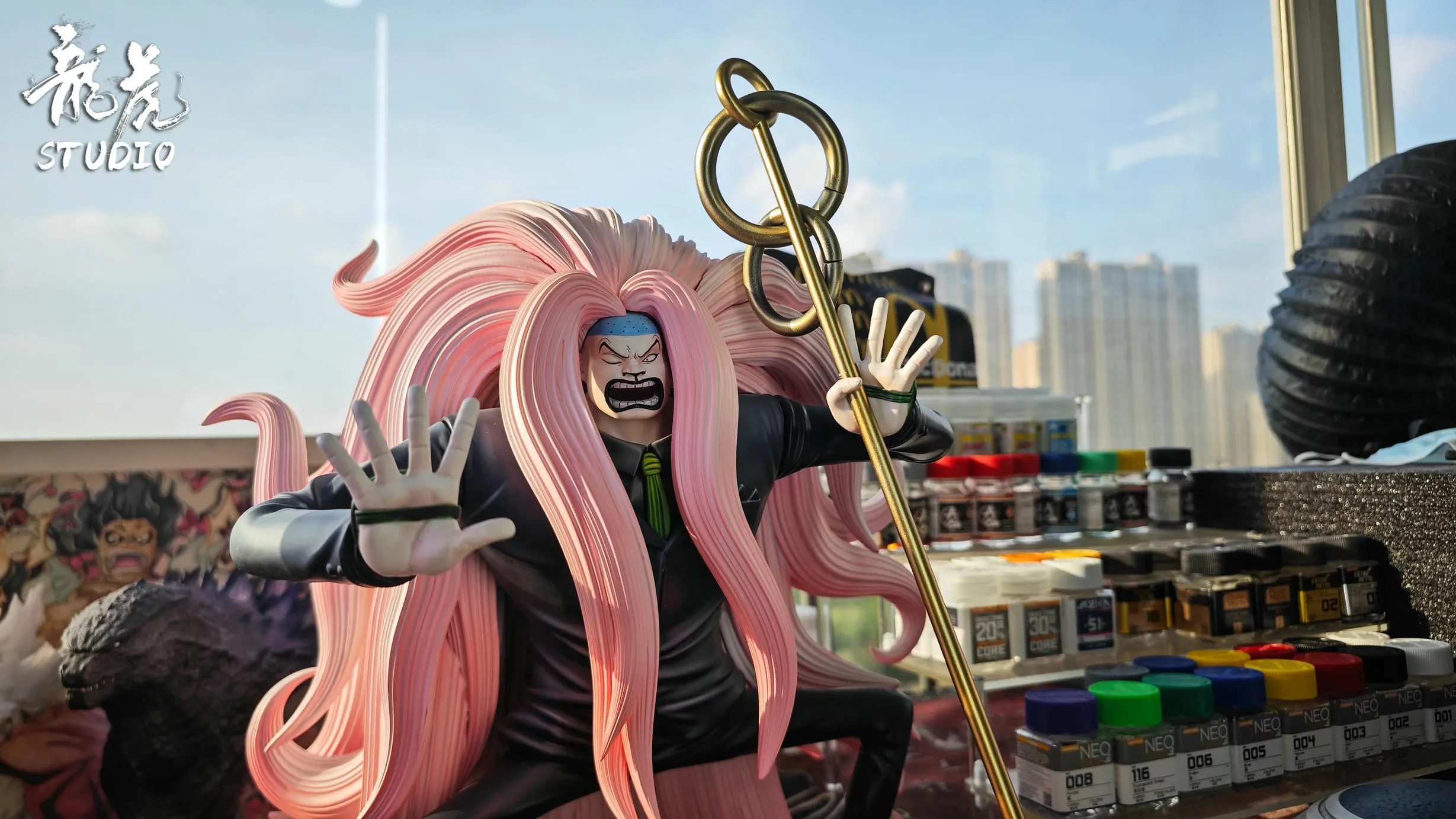 One Piece CP Series #9 Kumadori Statue(GK) -Long Hu Studio