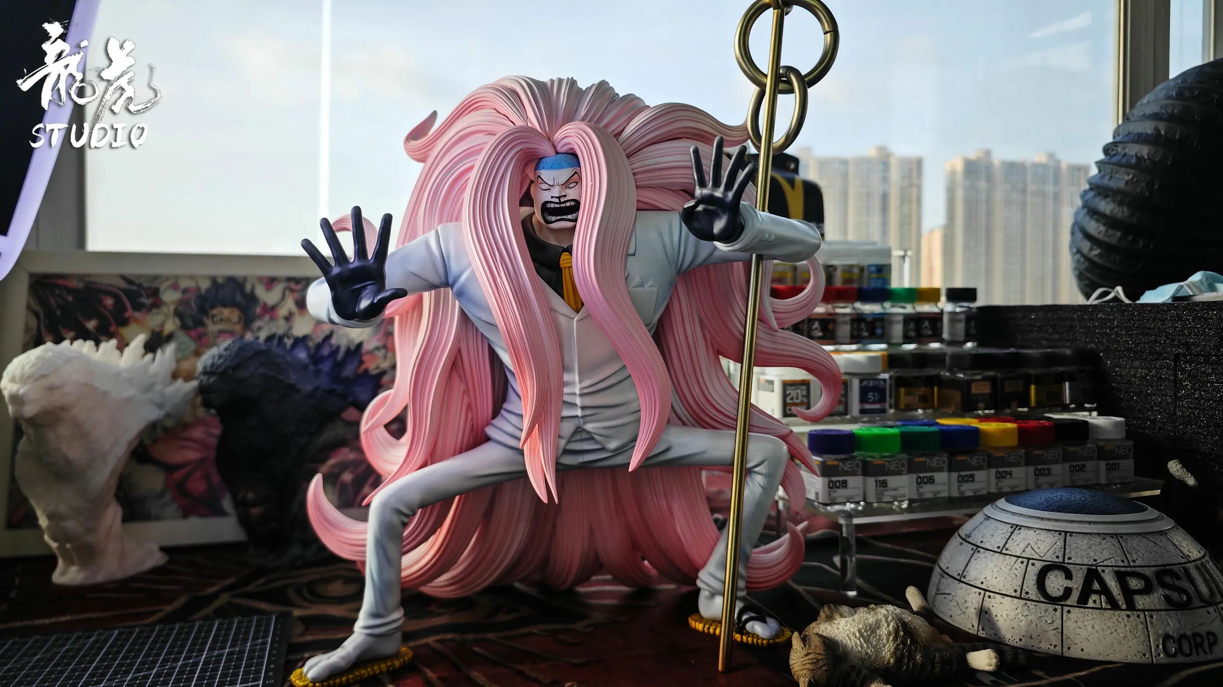 One Piece CP Series #9 Kumadori Statue(GK) -Long Hu Studio