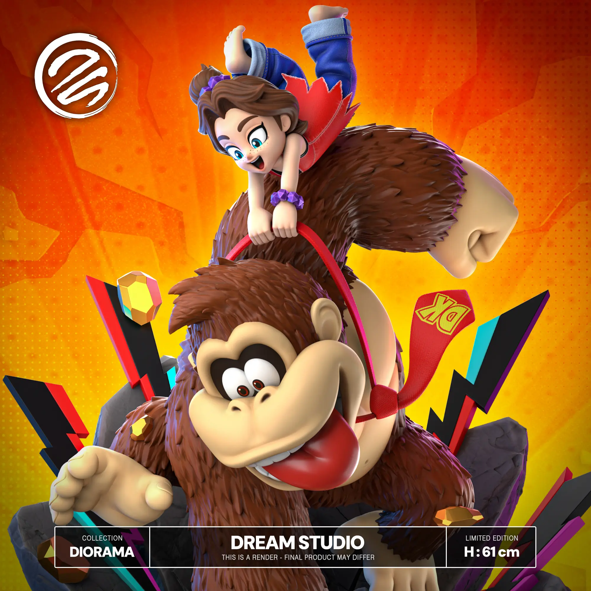 Donkey Kong Bananza Donkey Kong & Pauline Statue(GK) - Dream Studio