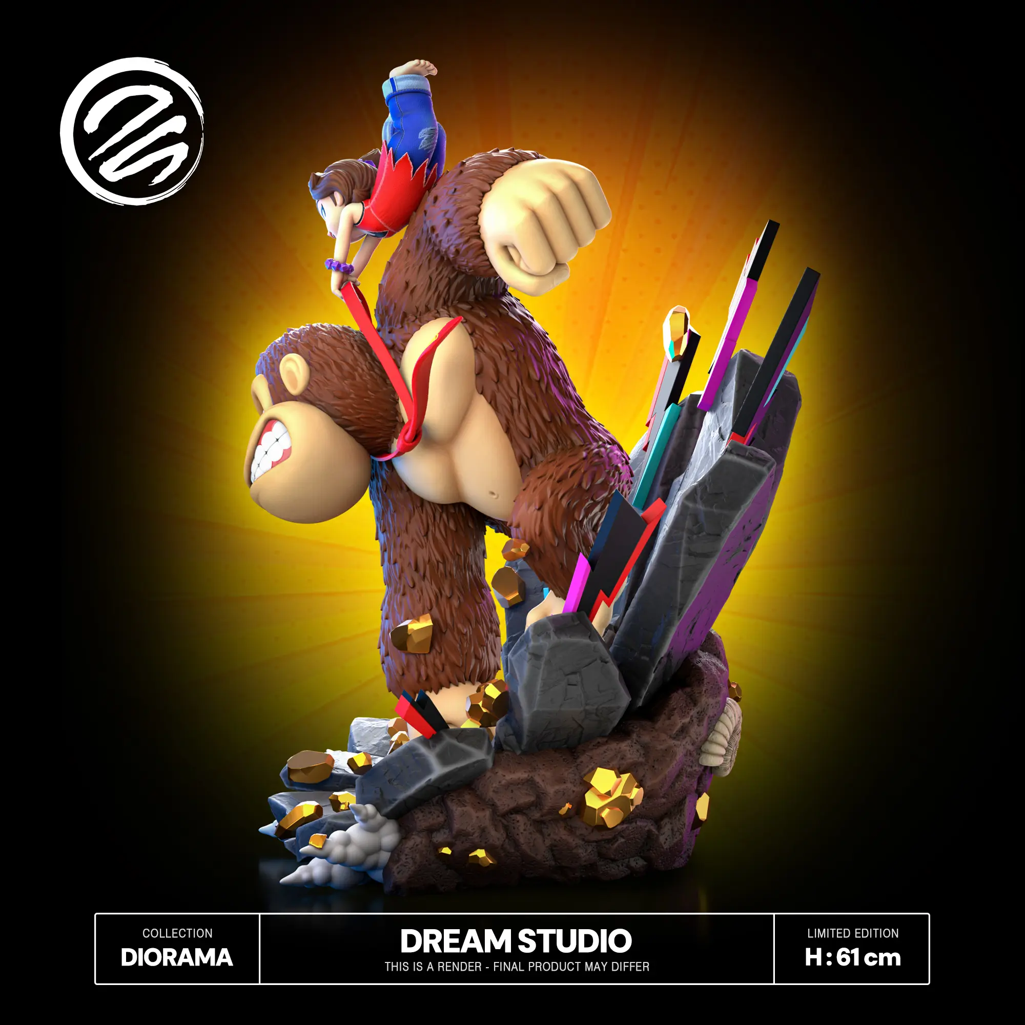 Donkey Kong Bananza Donkey Kong & Pauline Statue(GK) - Dream Studio