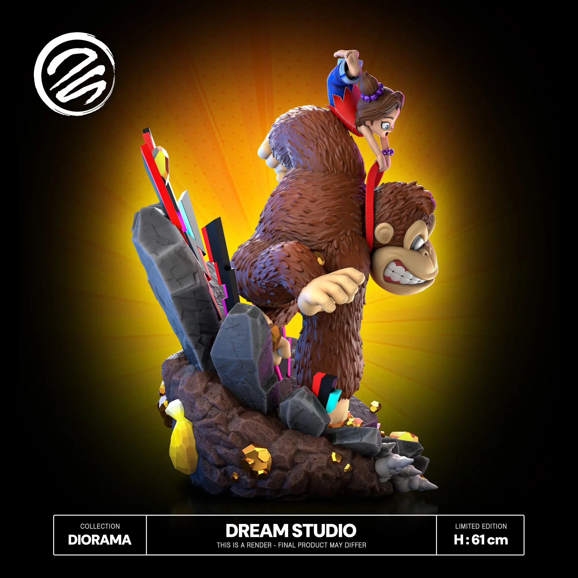 Donkey Kong Bananza Donkey Kong & Pauline Statue(GK) - Dream Studio