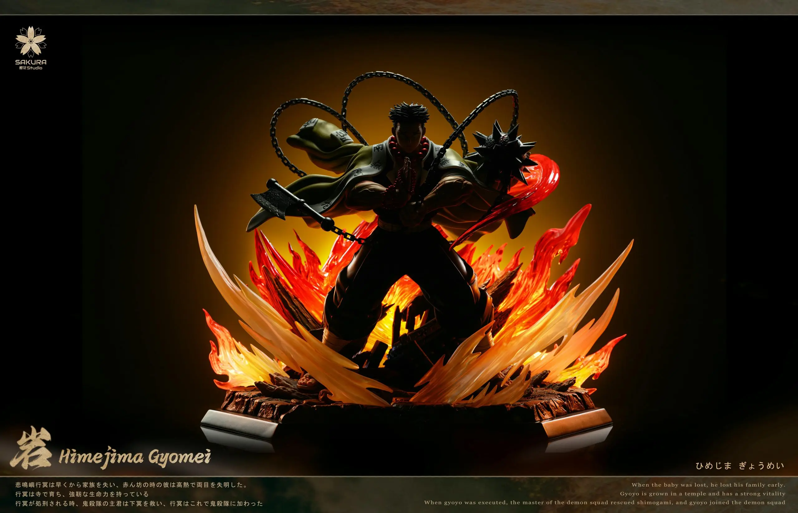 Demon Slayer Stone Hashira Gyomei Himejima Statue(GK)-SAKURA Studio