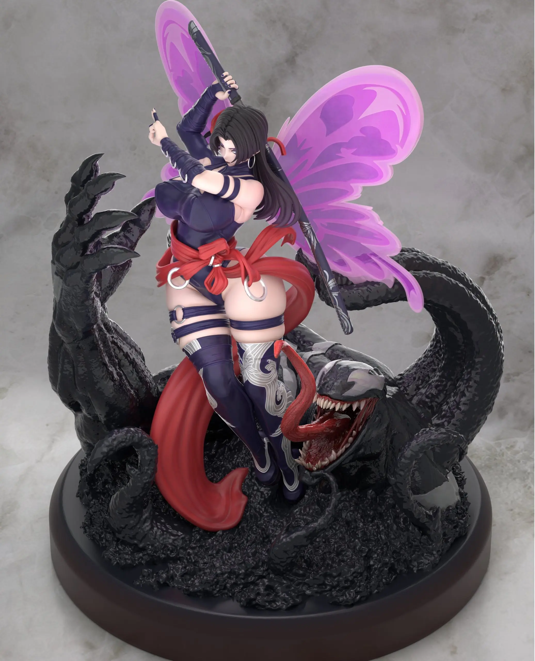Marvel Series Psylocke & Venom Statue(GK) - Xing Zhe Studio