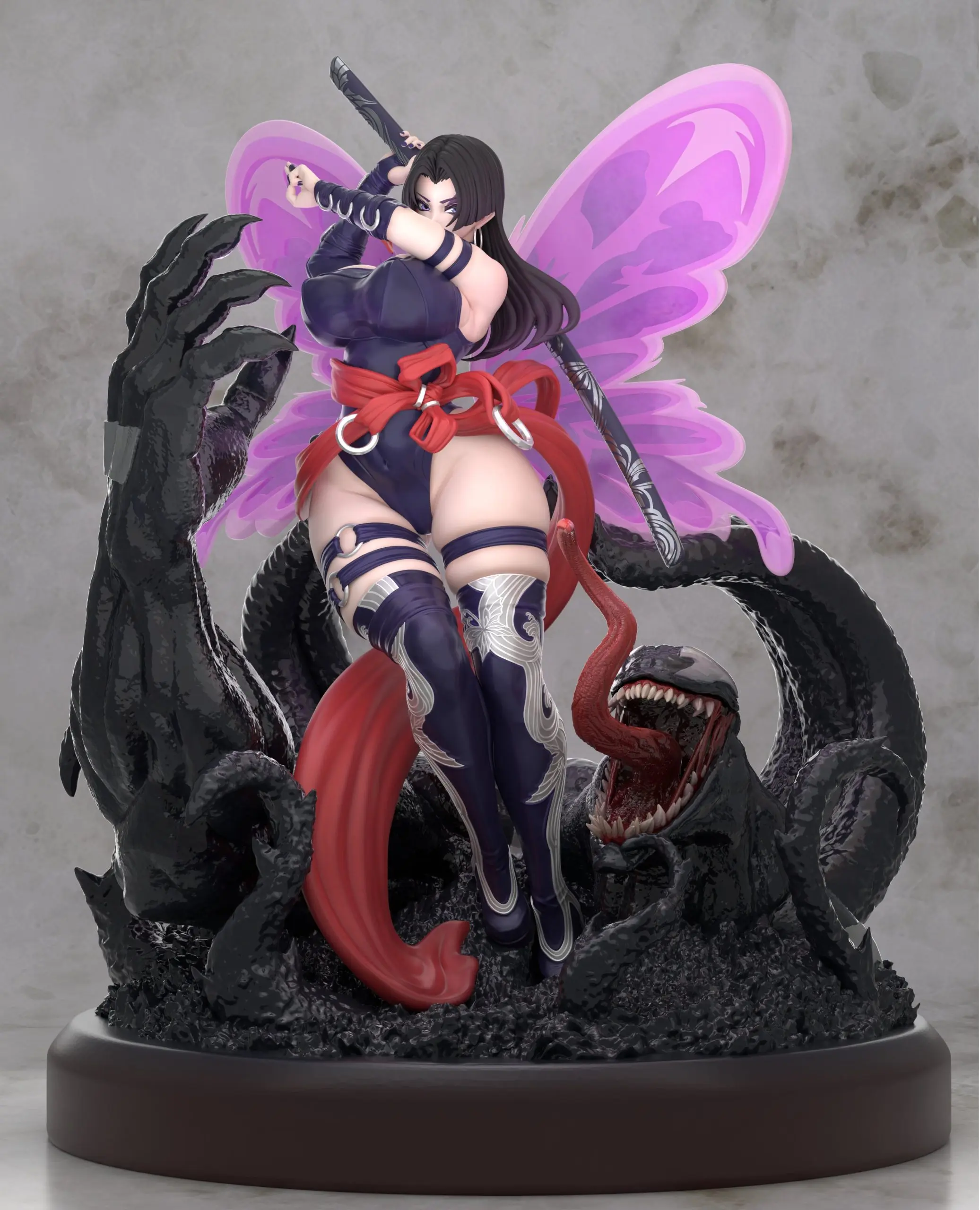 Marvel Series Psylocke & Venom Statue(GK) - Xing Zhe Studio