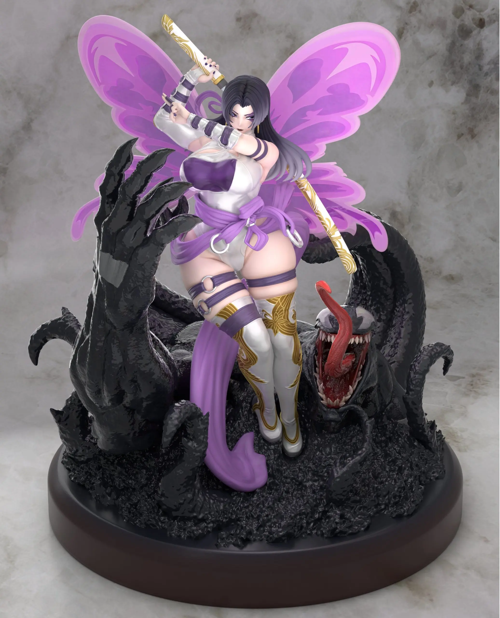 Marvel Series Psylocke & Venom Statue(GK) - Xing Zhe Studio