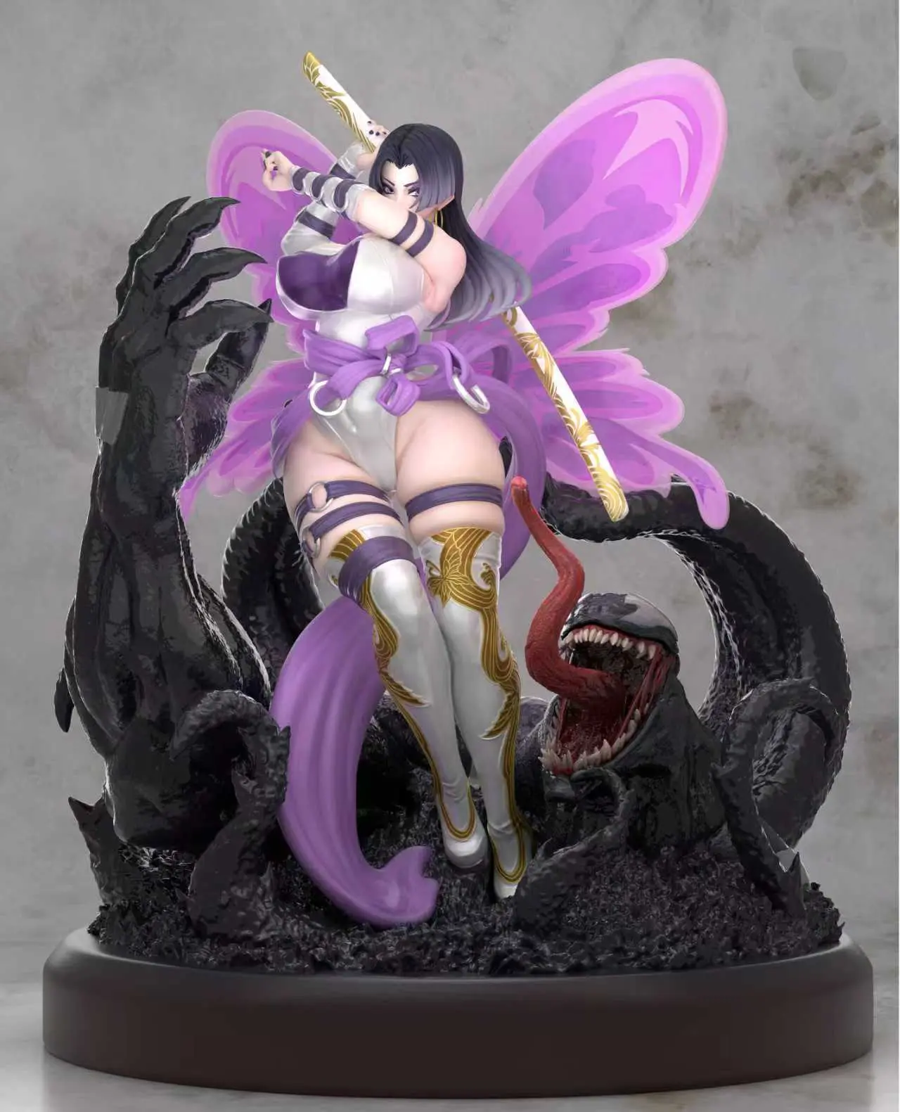 Marvel Series Psylocke & Venom Statue(GK) - Xing Zhe Studio