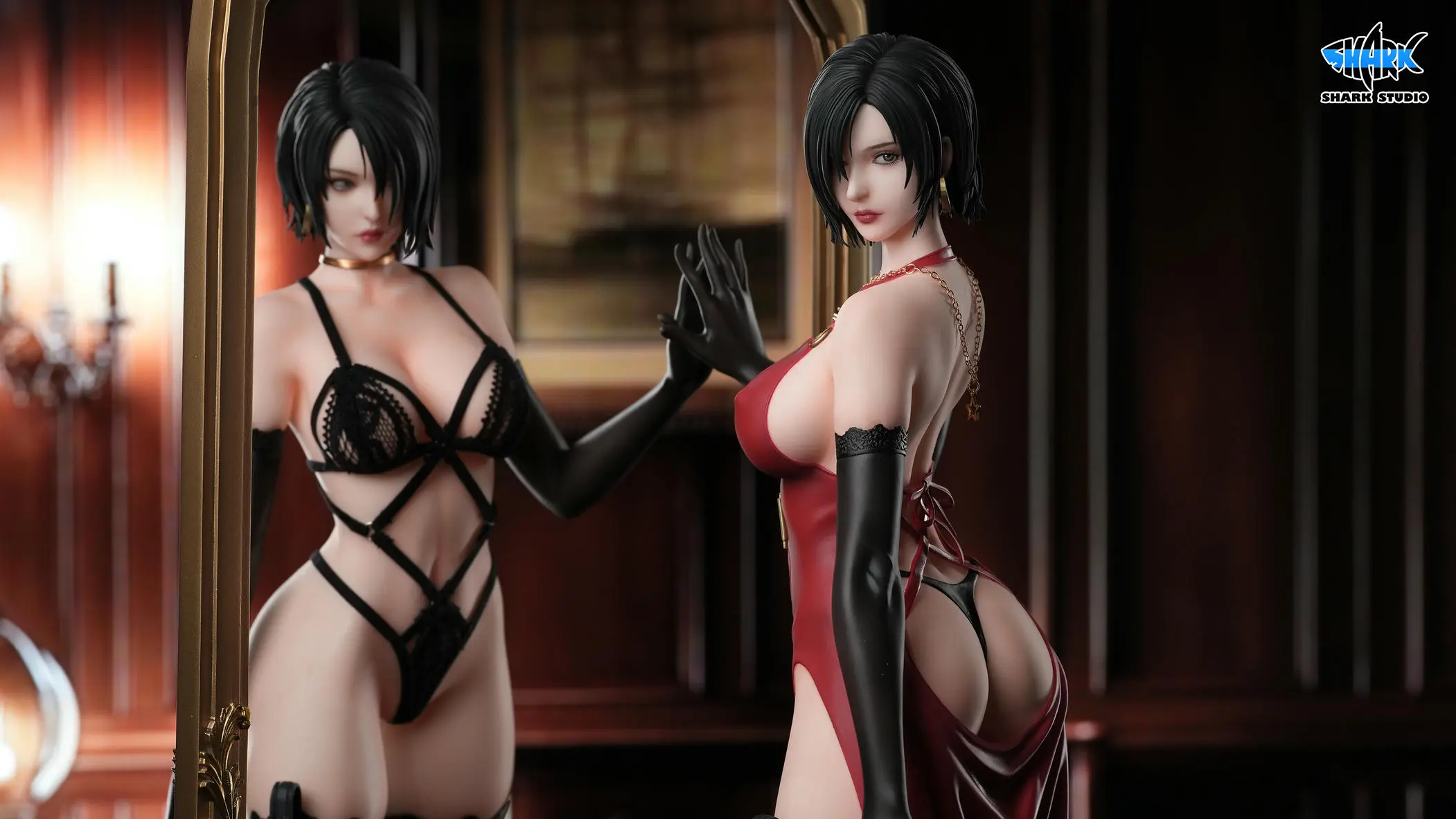 Resident Evil Twin Ada Wong Statue(GK) - Shark Studio 