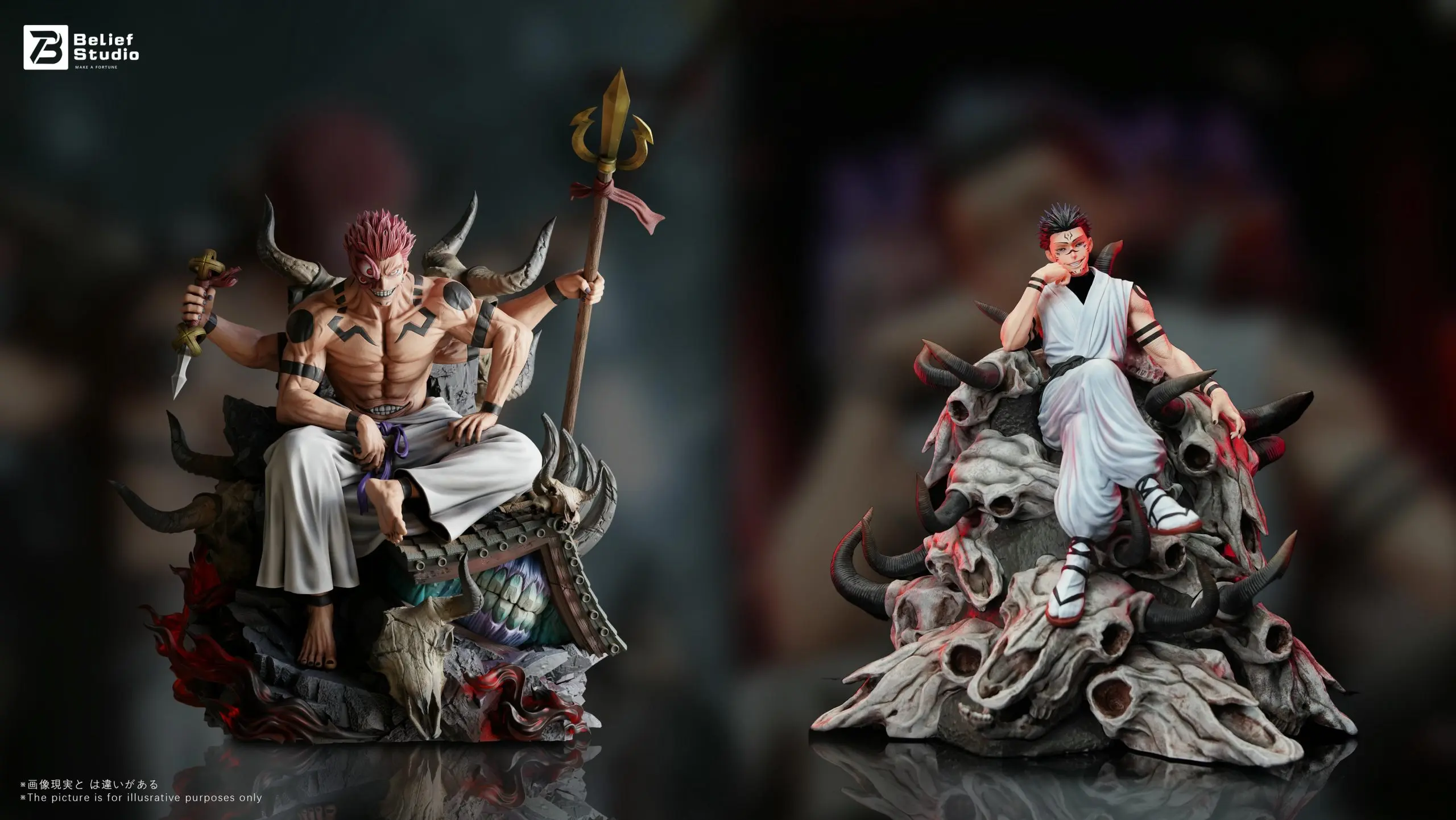 Jujutsu Kaisen Cursed King Ryomen Sukuna Statue(GK)  (Copyright)- Belief Studio