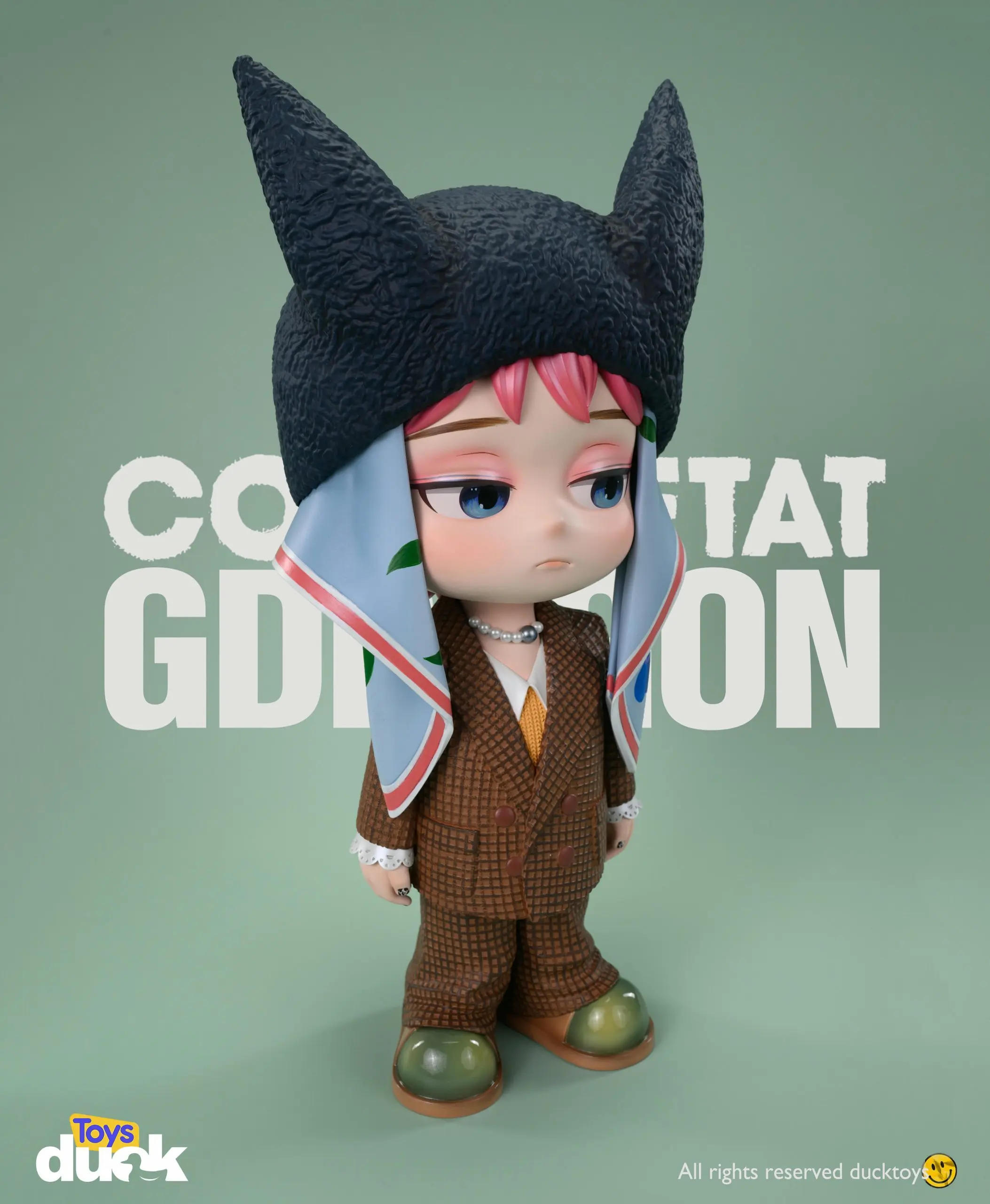Superstar G-Dragon GD Black rabbit Statue(GK)-Duck toys 
