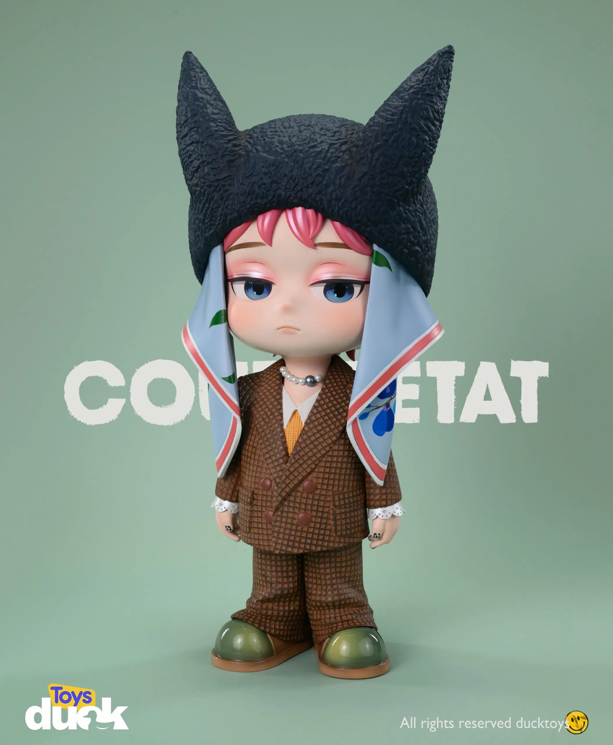 Superstar G-Dragon GD Black rabbit Statue(GK)-Duck toys 