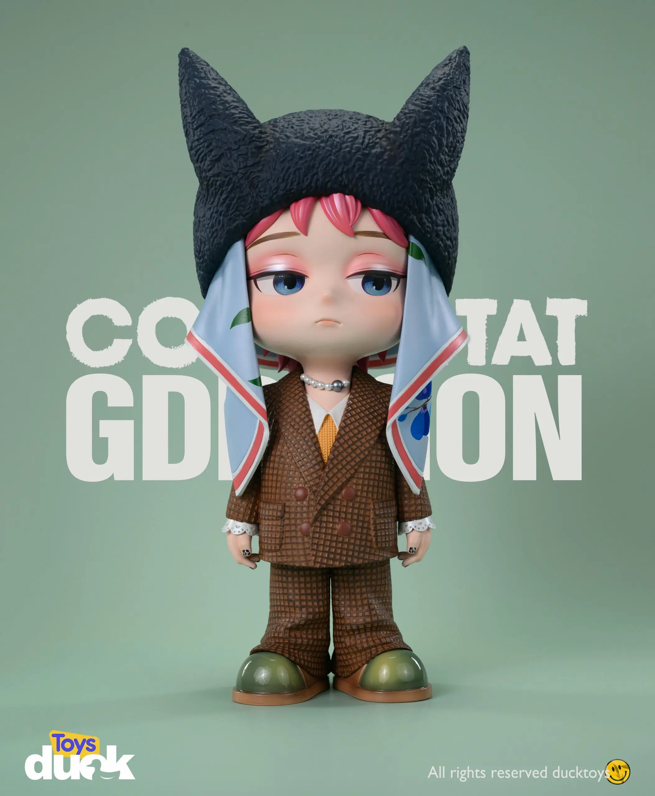 Superstar G-Dragon GD Black rabbit Statue(GK)-Duck toys 