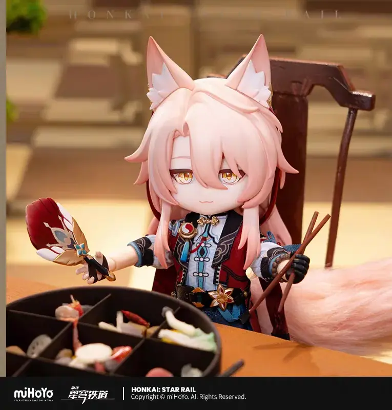 Jiao Qiu Interchangeable Outfit Action Figure Tinplate Cat Ear Badge Set (Licensed) Statue(GK)-miHoYo
