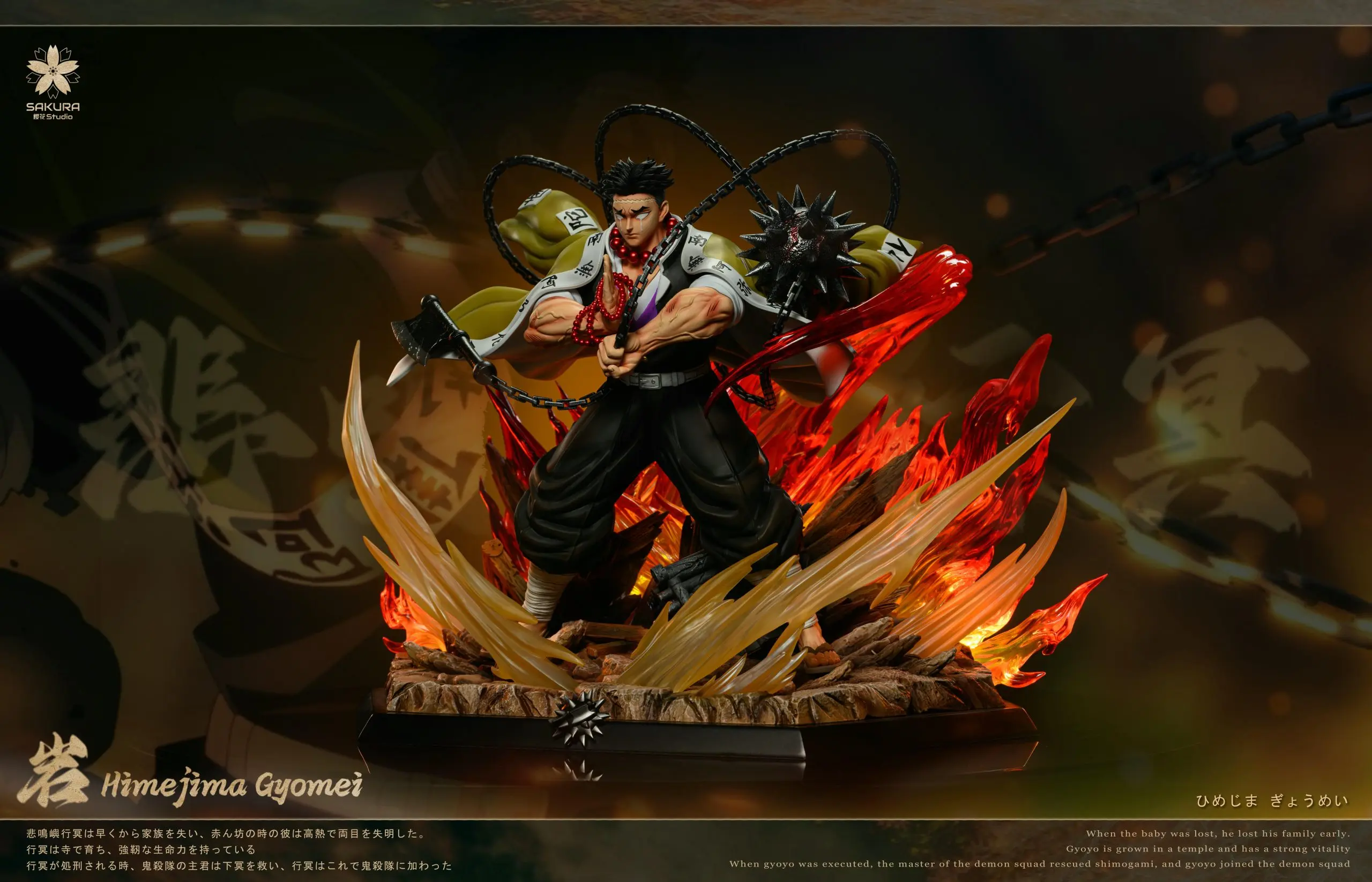 Demon Slayer Stone Hashira Gyomei Himejima Statue(GK)-SAKURA Studio