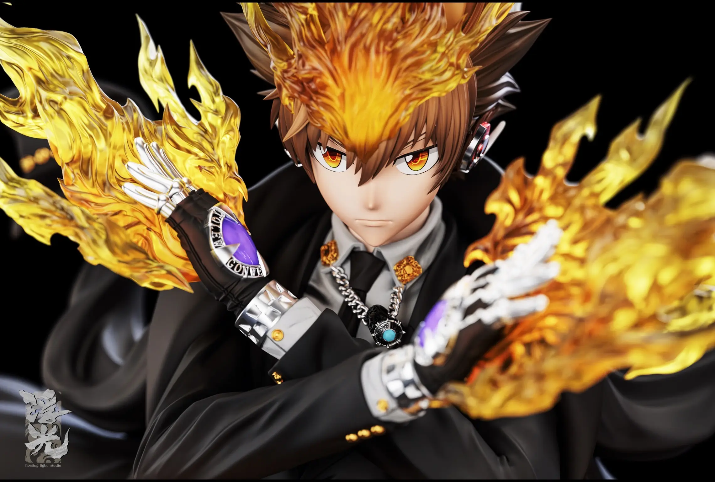 Floating Light Studio - Katekyo Hitman Reborn Tsunayoshi Sawada 1/6 Scale Figure Statue(GK) 