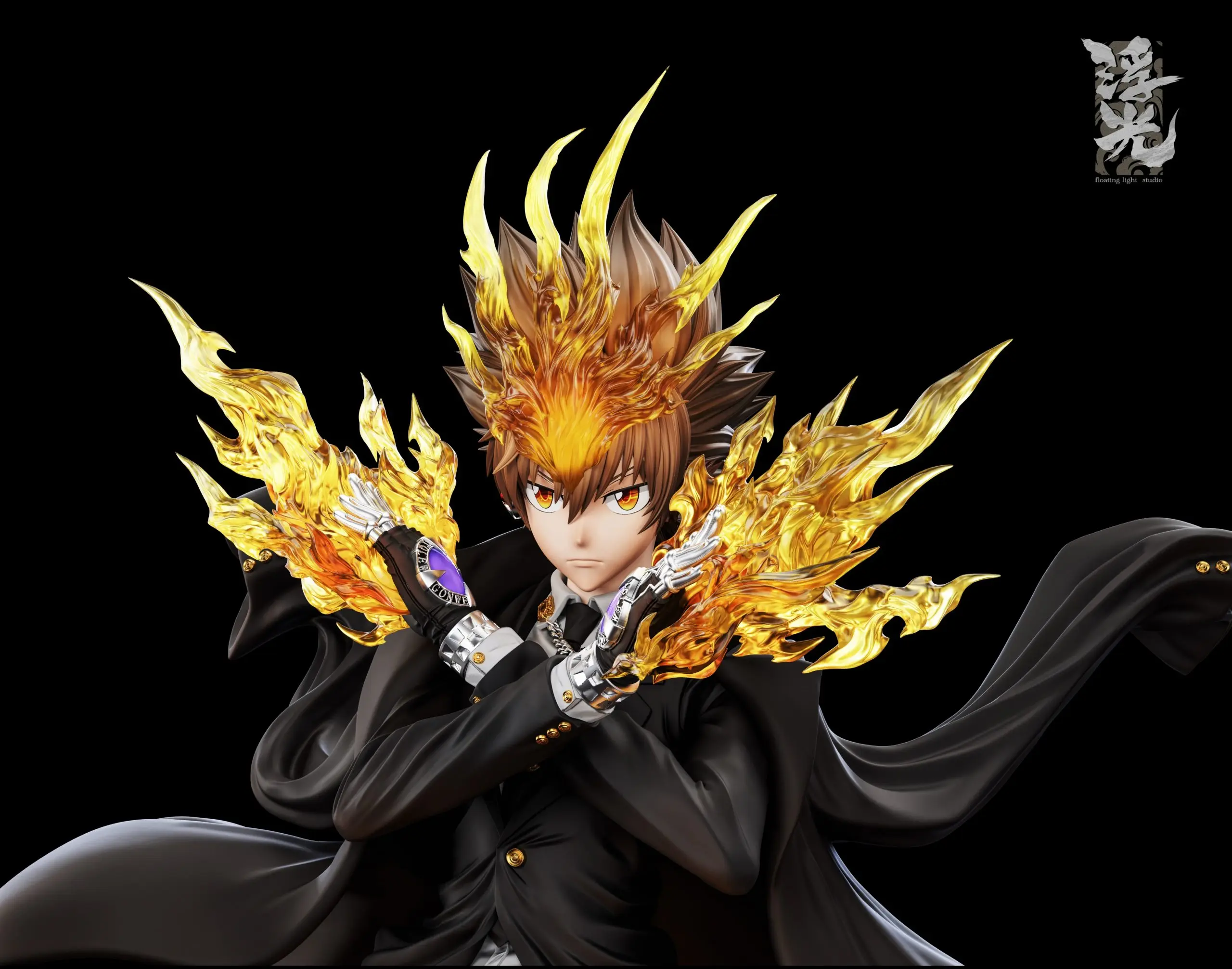 Floating Light Studio - Katekyo Hitman Reborn Tsunayoshi Sawada 1/6 Scale Figure Statue(GK) 